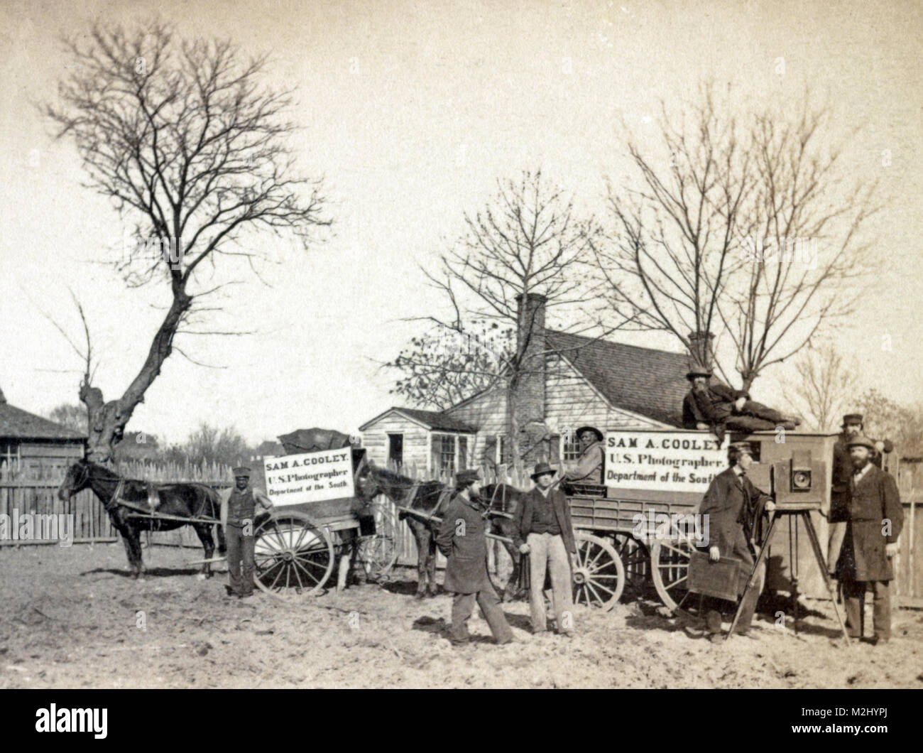 Guerre de Sécession, le sud de l'Unité de photographie, 1860 Banque D'Images