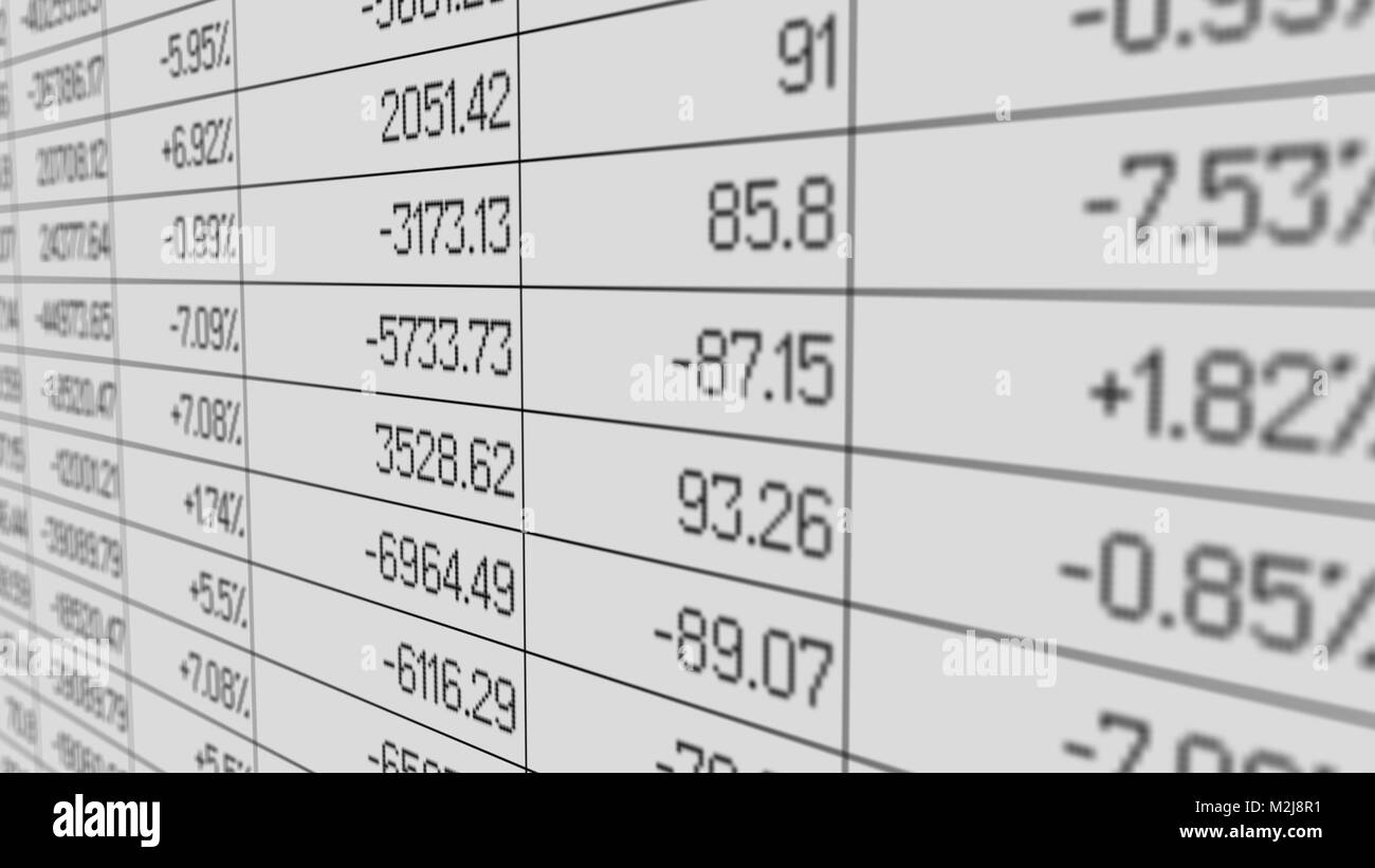 La dette du gouvernement indiqués dans la feuille de statistiques financières, crise économique, image Banque D'Images