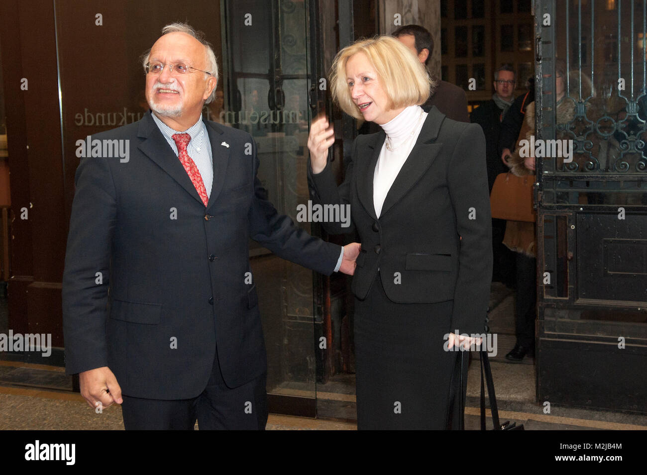 Le 26 février 2013, Berlin - Allemagne. Le newlt nommé ministre fédéral de l'éducation Johanna Wanka donne son premier discours au Musée d'Histoire Naturelle à propos de la science. Est le début de l'année de la science. Crédit : © Gonçalo Silva/Alamy live news. Banque D'Images