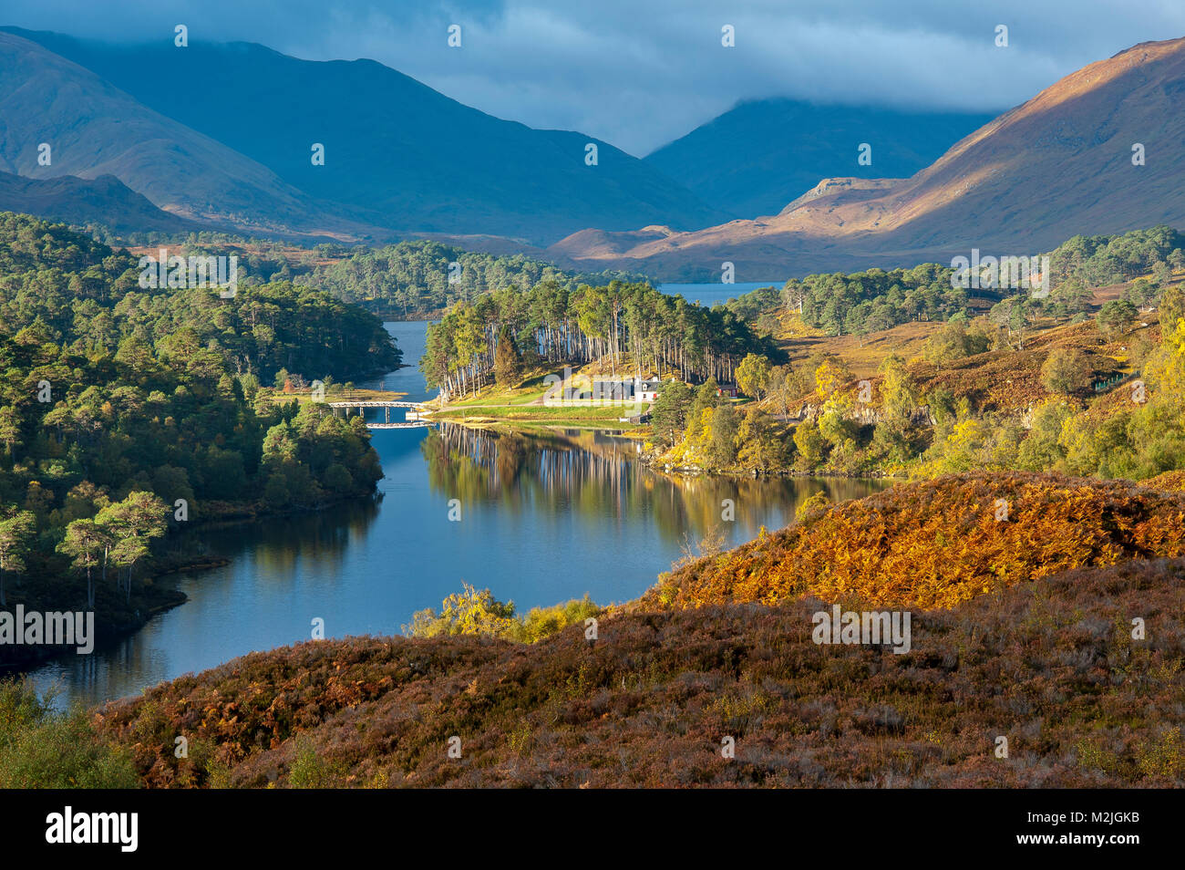 La beauté de l'Ecosse Glen Affric Scottish Highlands Scotland UK Banque D'Images
