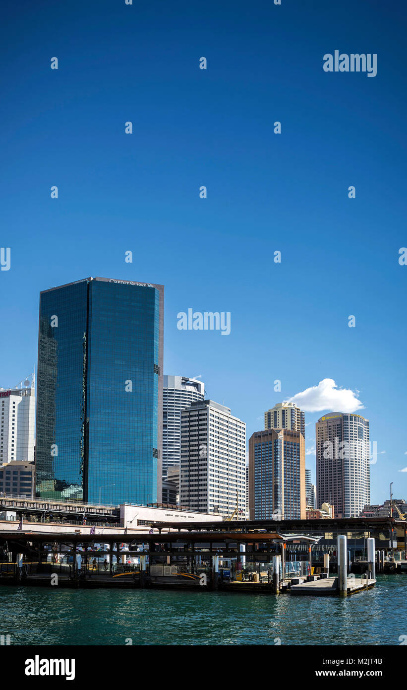 CBD Central Business District et Circular Quay secteur du centre-ville de la ville de Sydney en Australie Banque D'Images