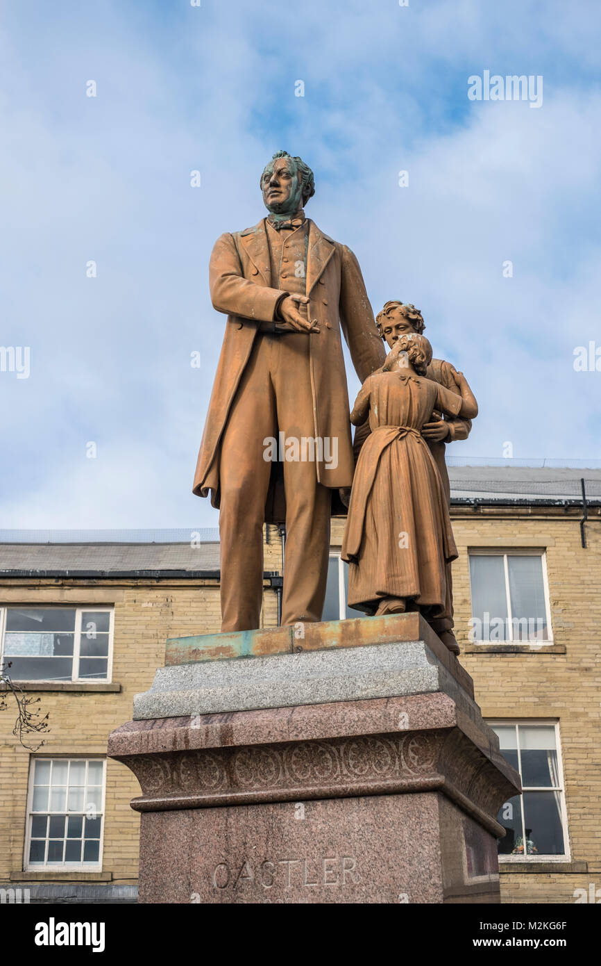 Statue de Richard Oastler, Northgate, Bradford Banque D'Images