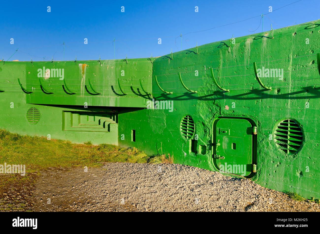 Miedzyrzecz bunkers en région de Fortification (Festungsfront Oder-Warthe-Bogen ; Ostwall). Construit en 1934-44, comme les plus technologiquement avancés fortifi Banque D'Images