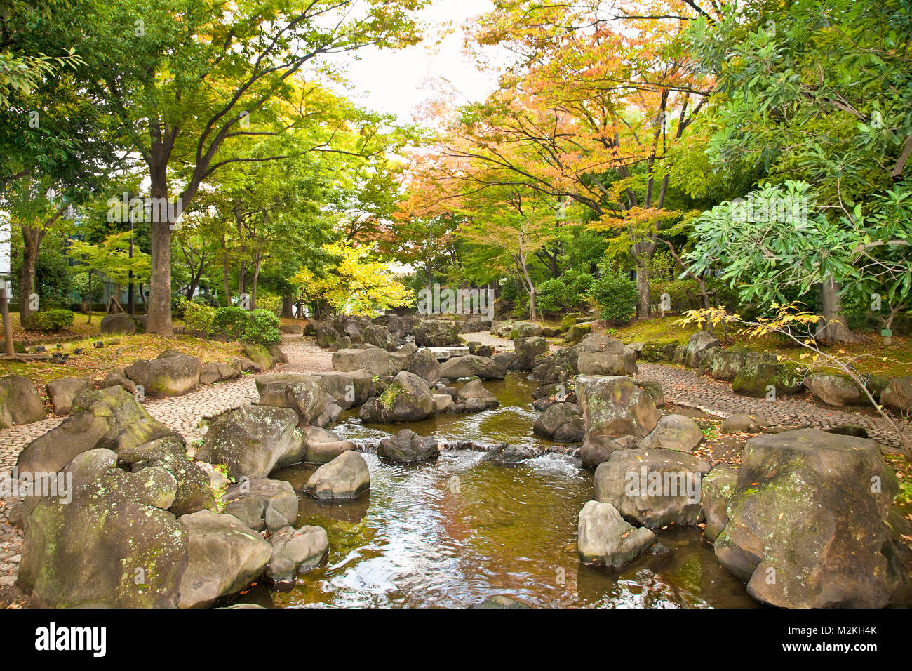 Oyokogawa Shinsui parc public dans les districts de Sumida, Tokyo, Japon. Banque D'Images