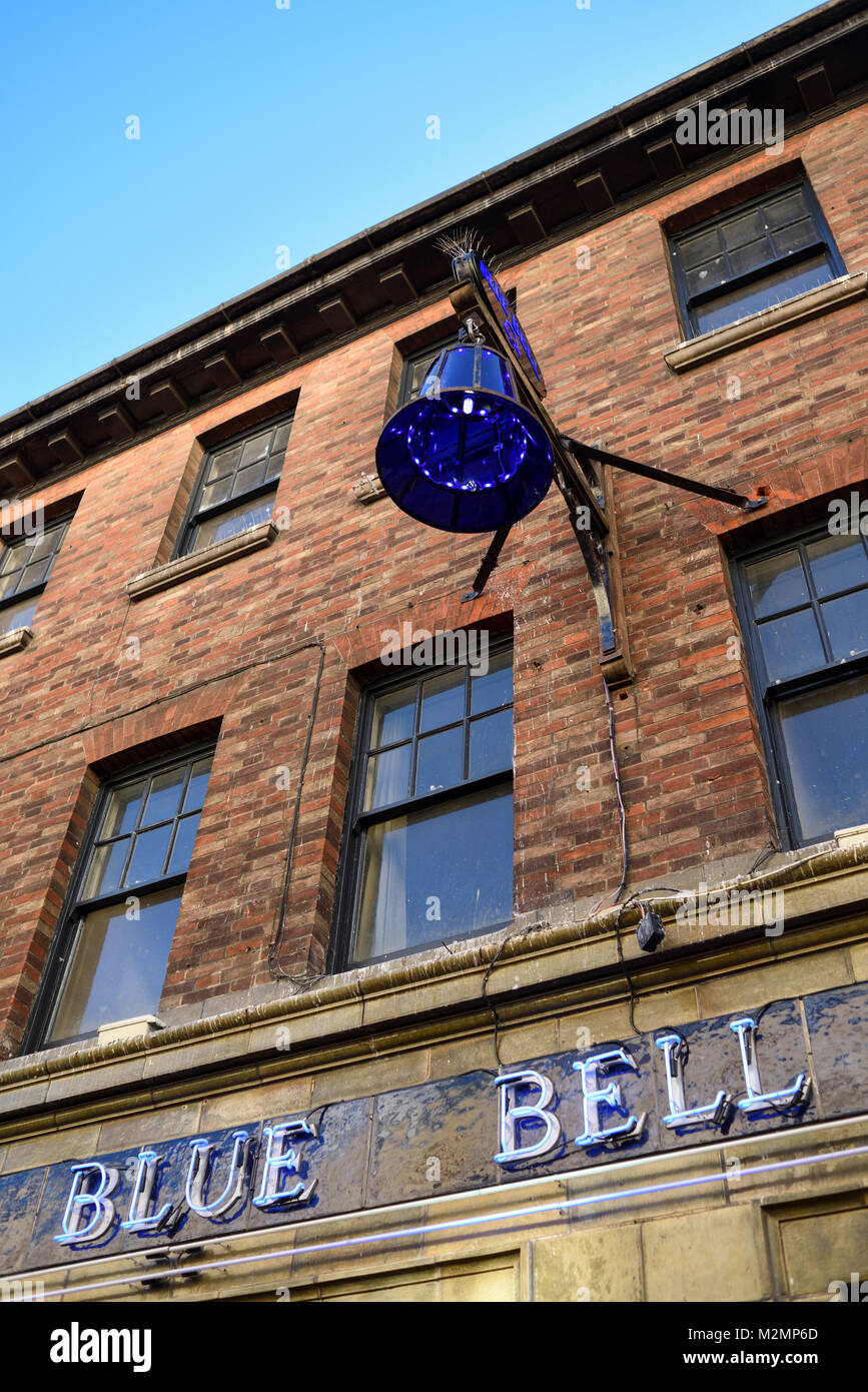 The Blue Bell Inn Nottingham, Royaume-Uni. Banque D'Images