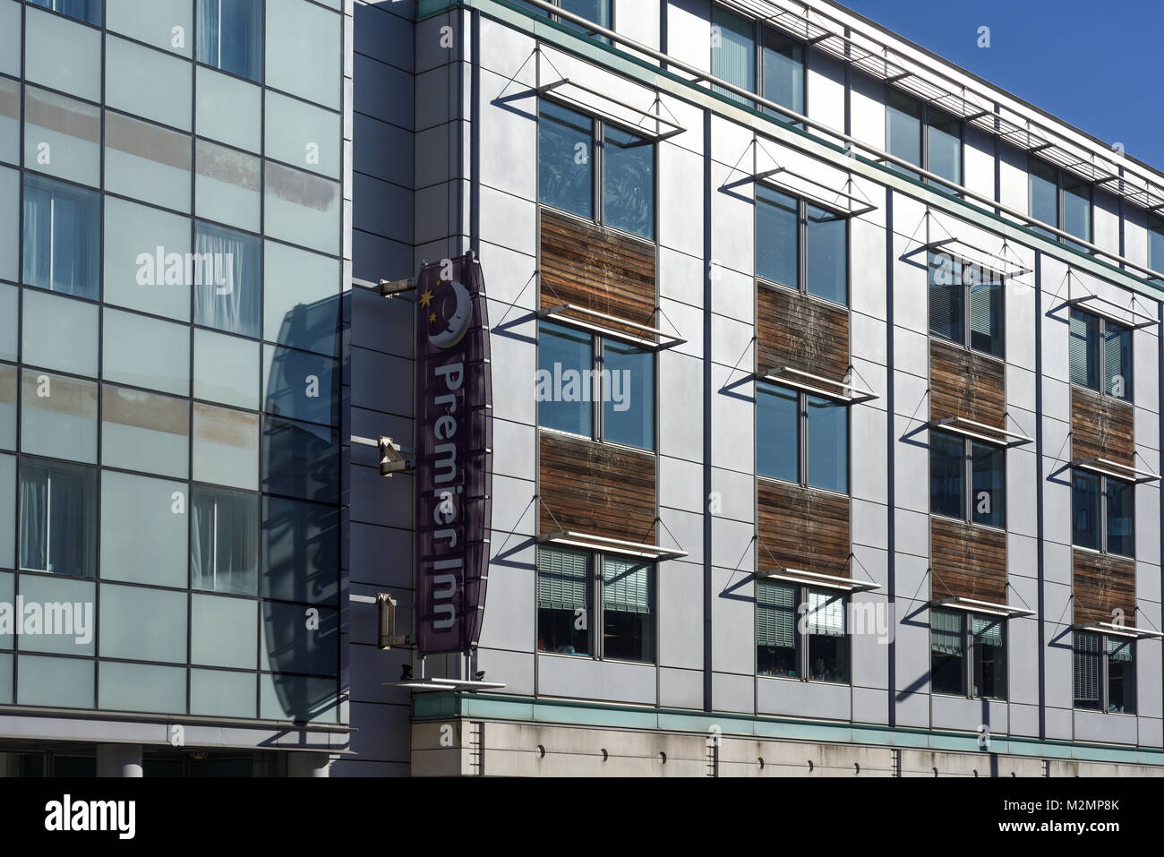 Premier Inn Nottingham Maid Marion Way,UK. Banque D'Images