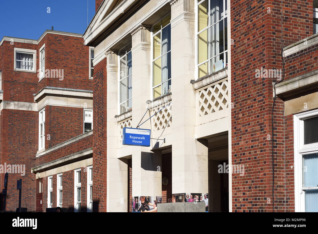 The Ropewalk NHS Chambre à Nottingham, Royaume-Uni. Banque D'Images