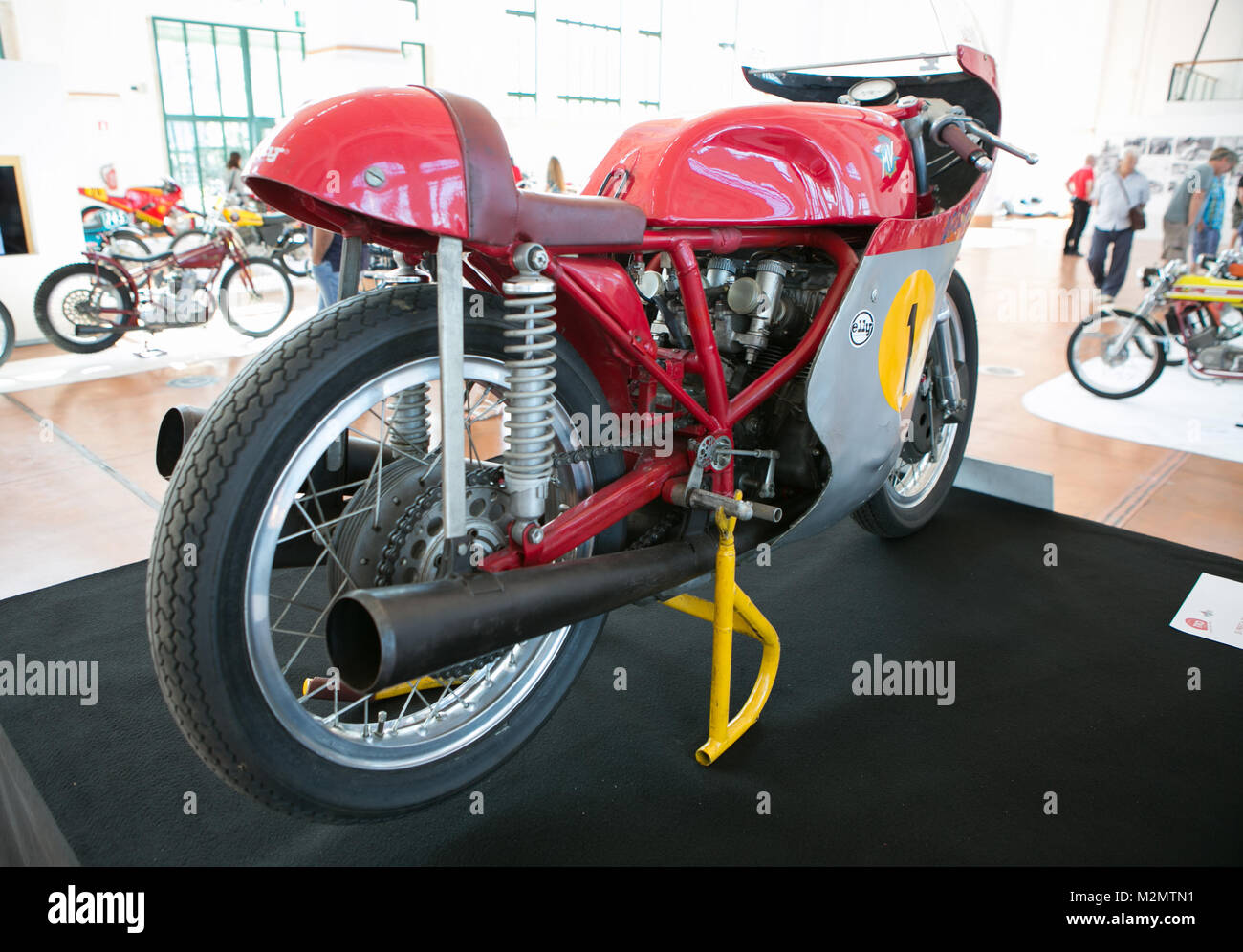 Trieste, Italie 02 sept 2016:afficher 110 anni del motoclub trieste.Photo d'une rare Giacomo Agostini MV Agusta 500cc trois est une moto de course à la concurrence Banque D'Images