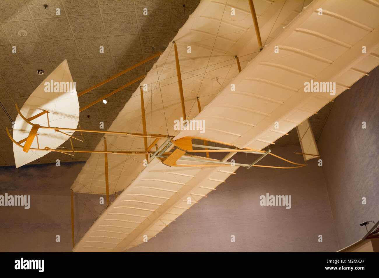 WASHINGTON D.C., États-Unis - 11 MAI 2016 : Frères Wright 1902 Glider au National Air and Space Museum de Washington, D.C., Smithsonian Institution Banque D'Images