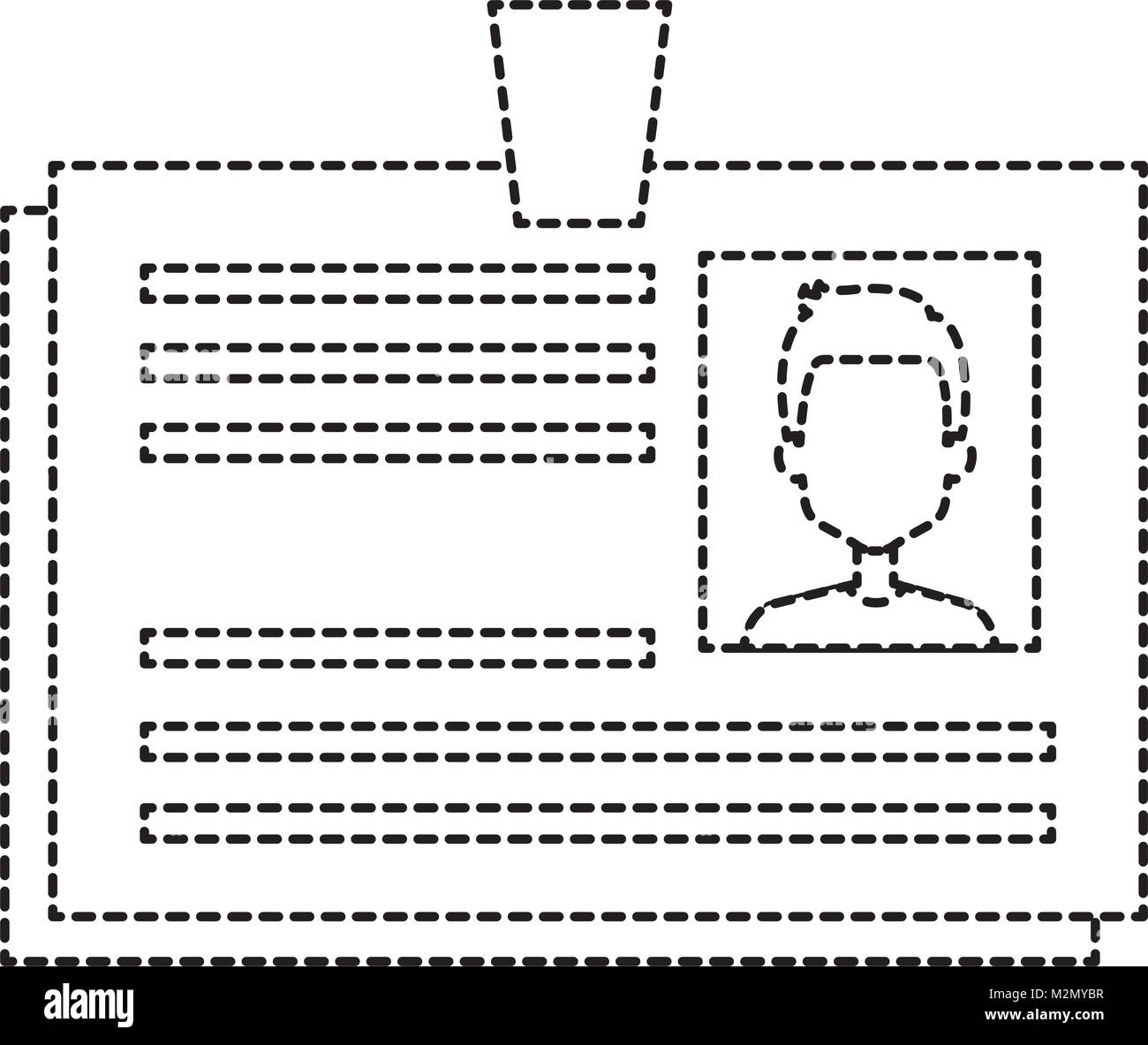 L'icône de carte d'identité Illustration de Vecteur