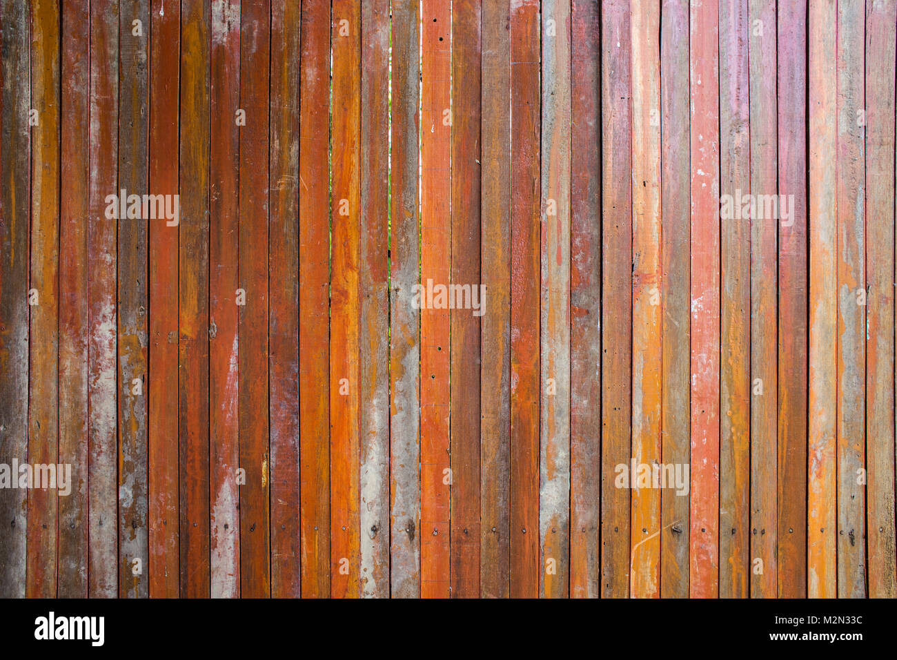 Planche en bois marron Vintage wall texture background Banque D'Images