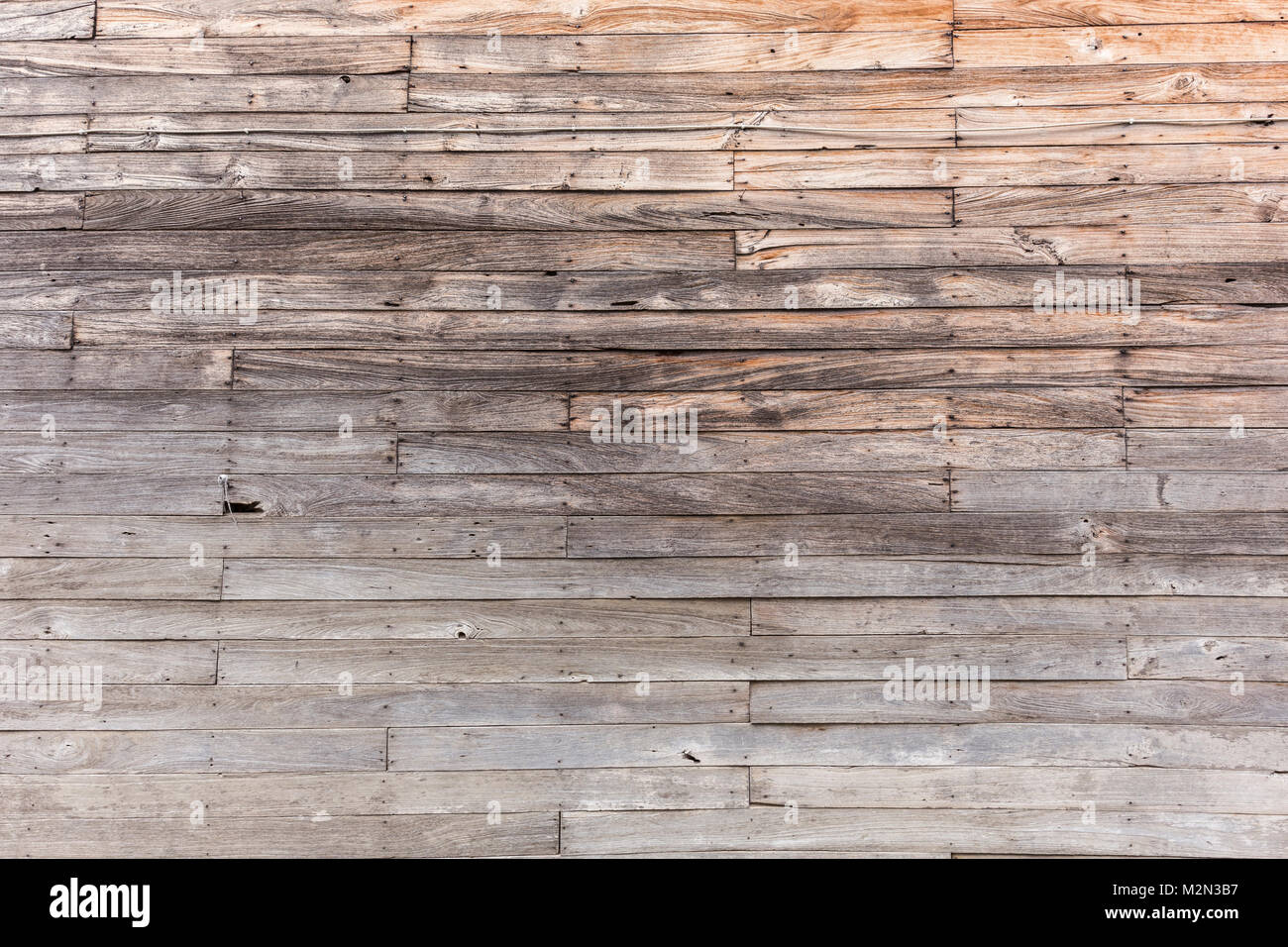 Vieille planche en bois brun wall texture background Banque D'Images