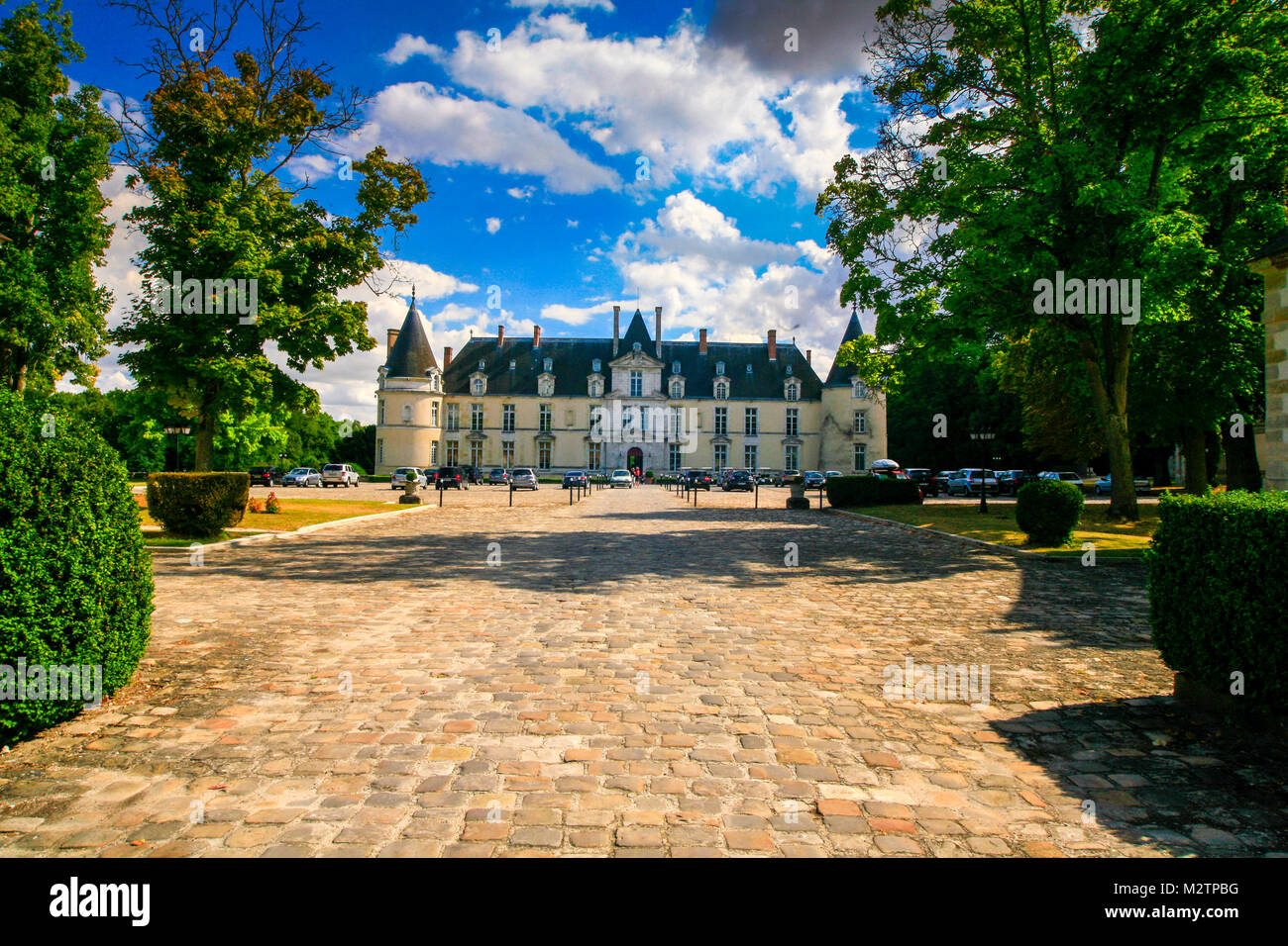 Le château d''Augerville, Hotel, Spa and Golf Club, près de Fontainebleau, France. Banque D'Images