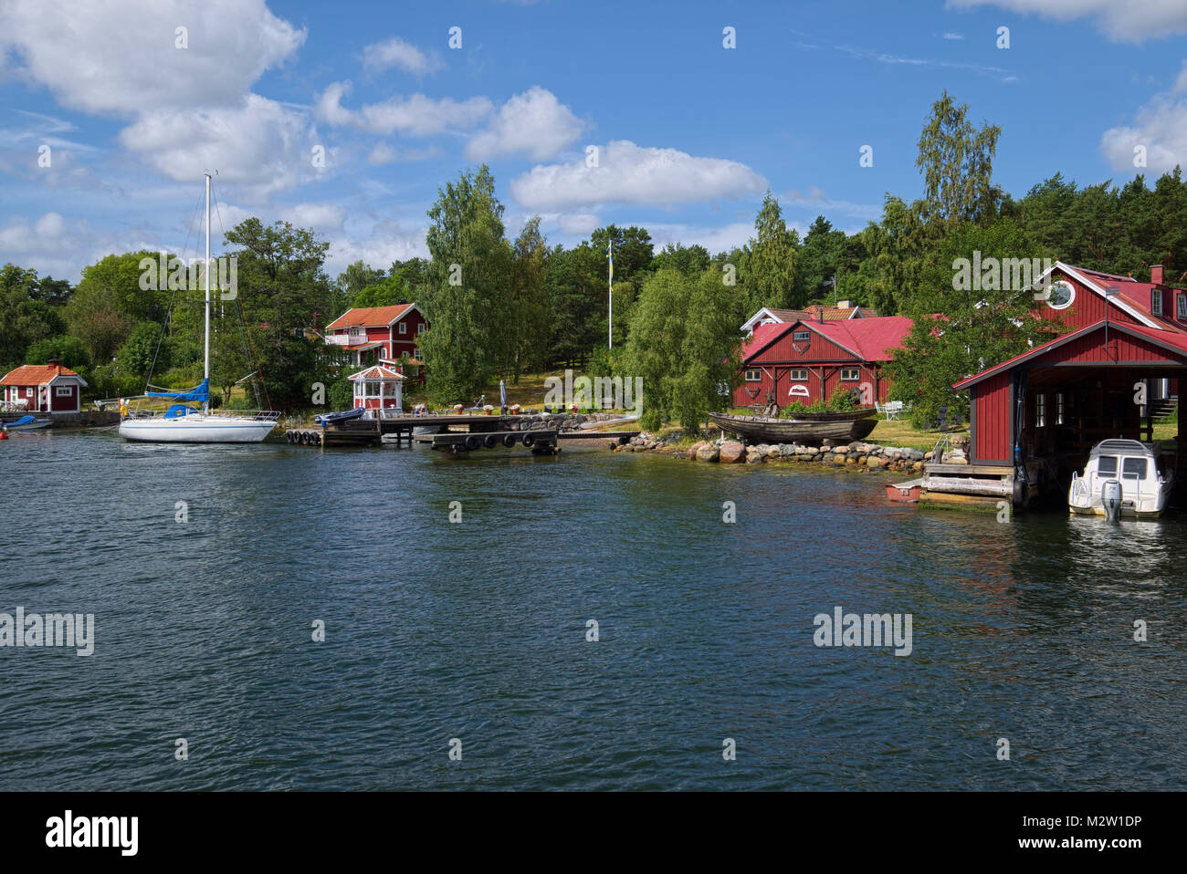 La Suède, Stockholm, île dans le Schärengarten en face de Stockholm Banque D'Images