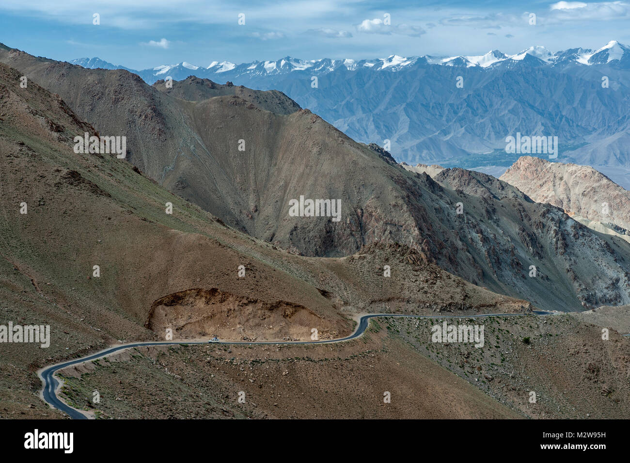 Route de haute montagne plus de 4000 mètres Banque D'Images