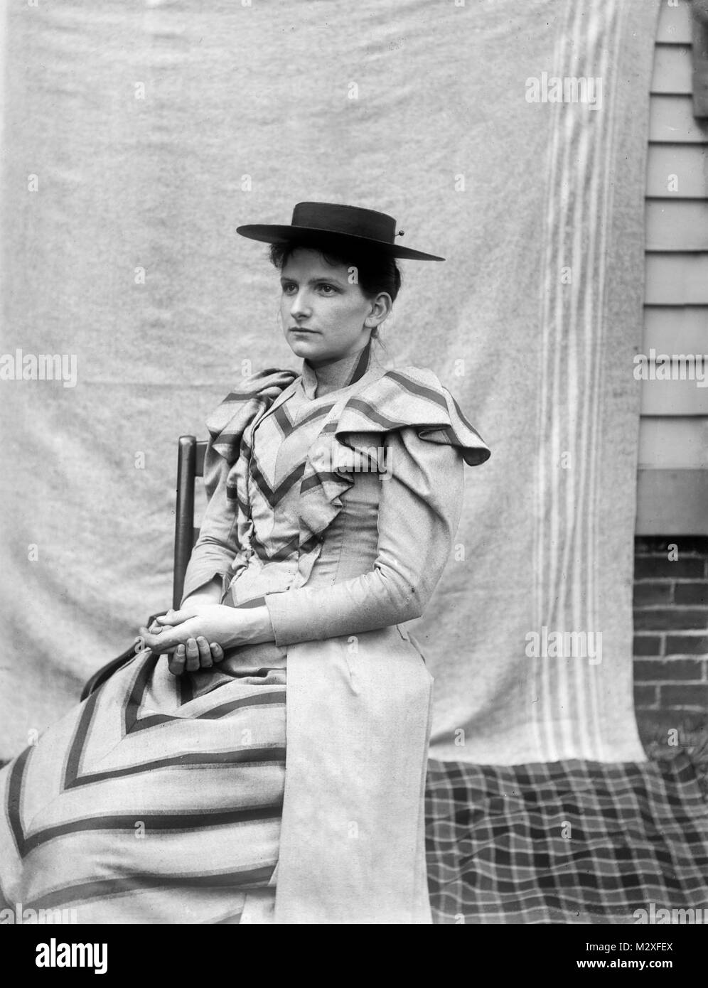 Portrait d'une femme seule, ca. 105. Banque D'Images