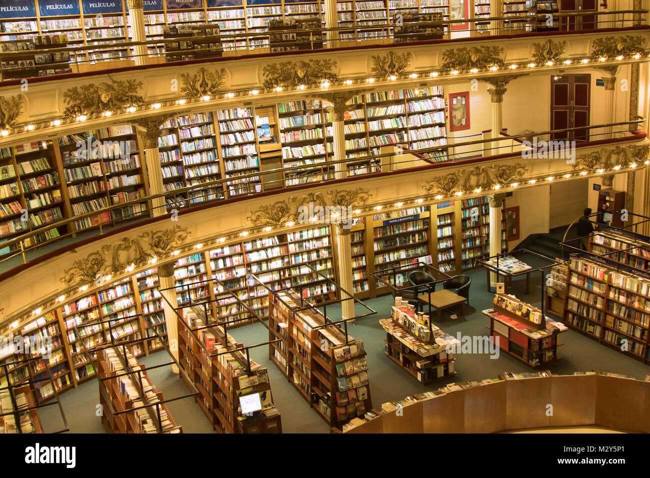 El Ateneo librairie à Buenos Aires Banque D'Images