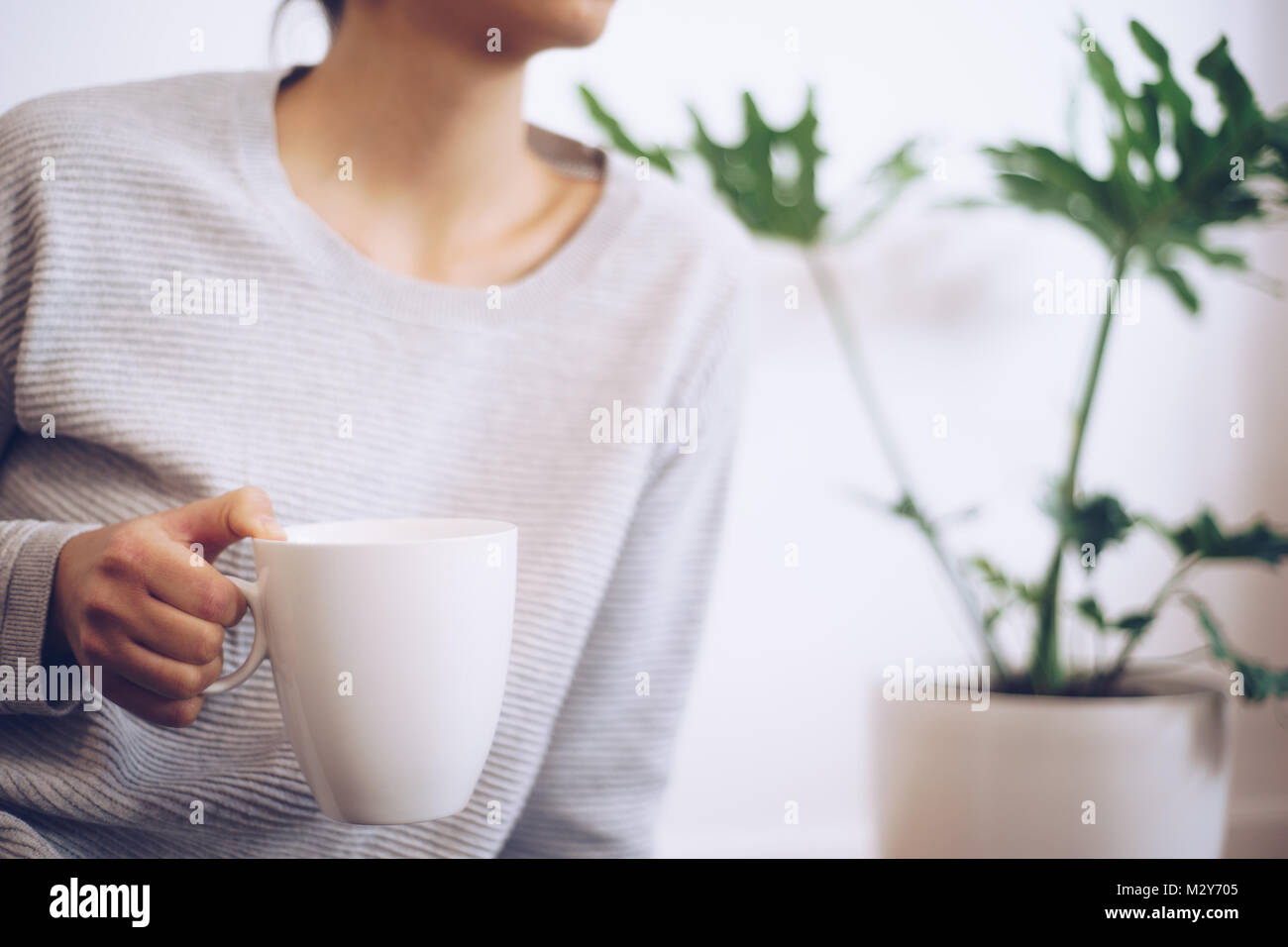 Hand holding Coffee cup Banque D'Images