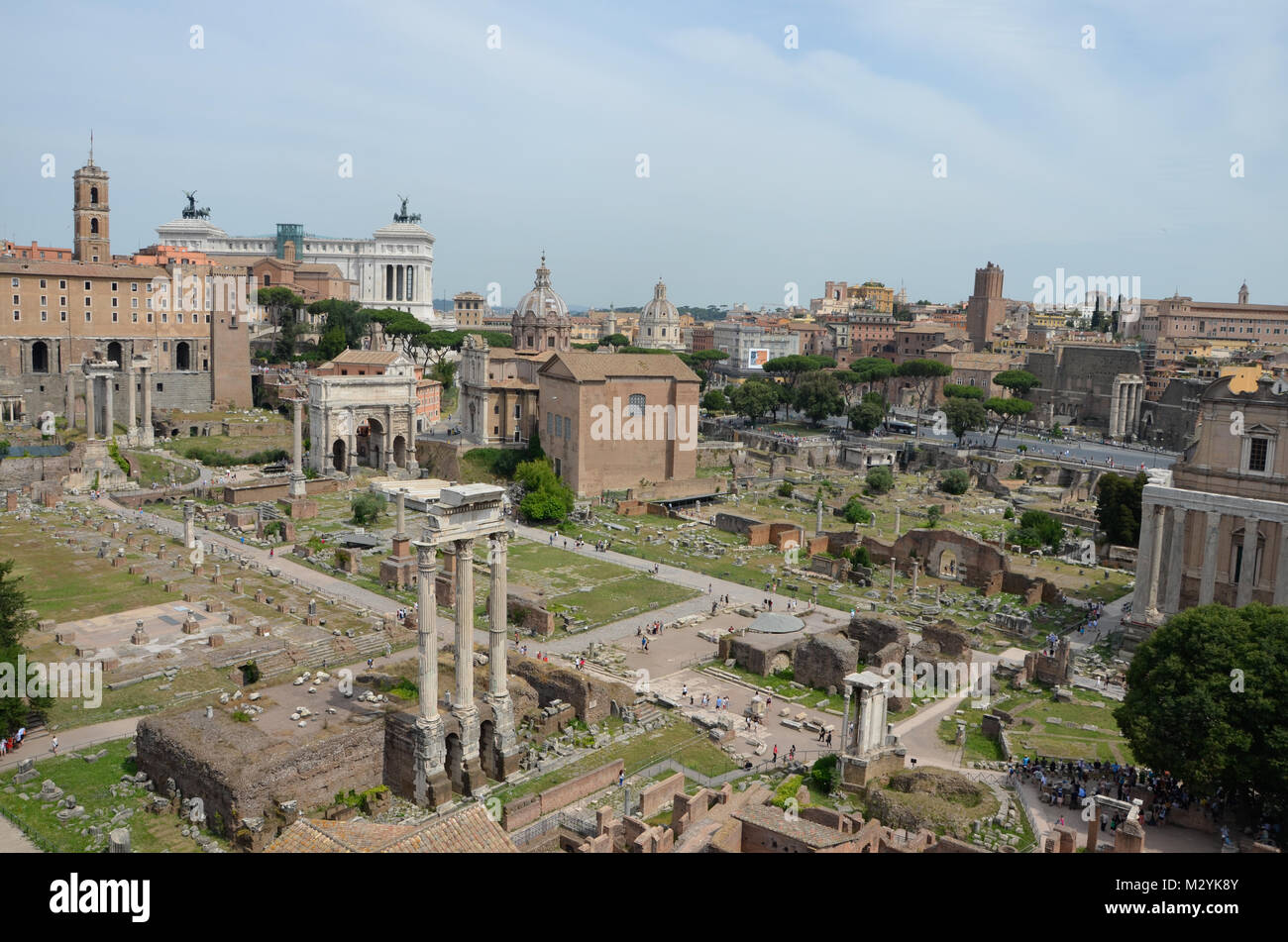 Le Forum Romanum Banque D'Images