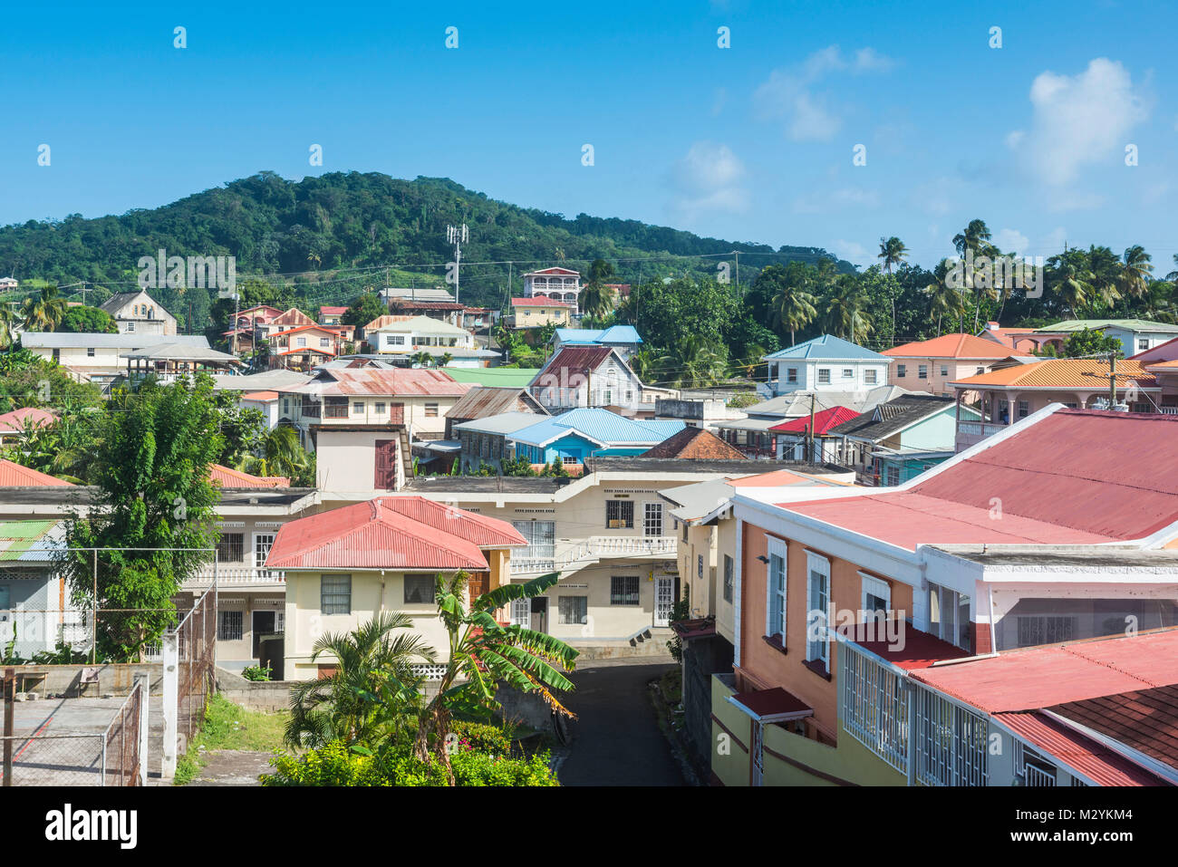 Donnent sur plus de sauteurs, Grenade, Caraïbes Banque D'Images