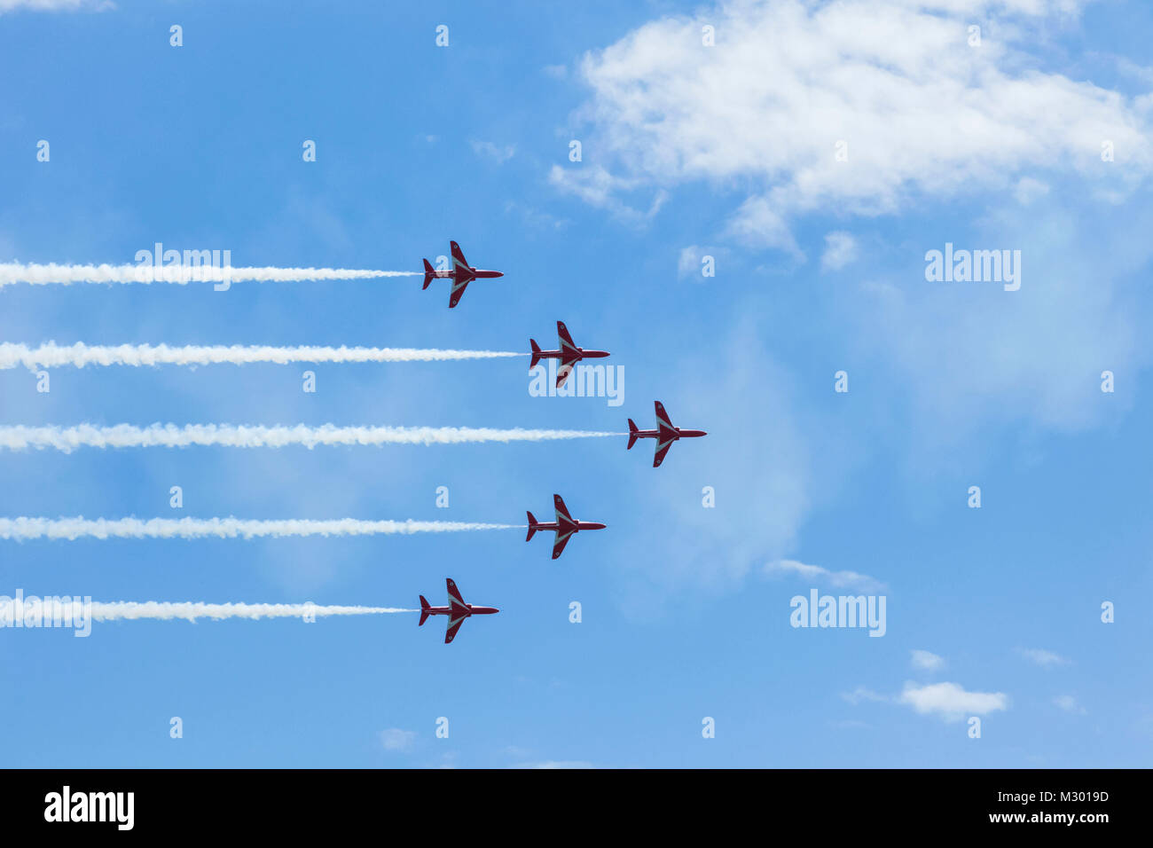 L'Angleterre, l'East Sussex, Eastbourne, le rapport annuel 21-07-2013 Air Show, les flèches rouges Banque D'Images