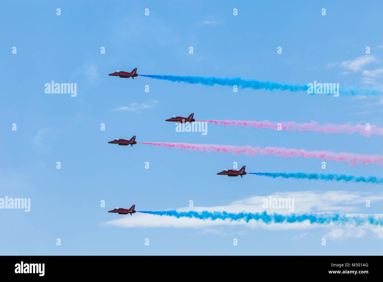 L'Angleterre, l'East Sussex, Eastbourne, le rapport annuel 21-07-2013 Air Show, les flèches rouges Banque D'Images