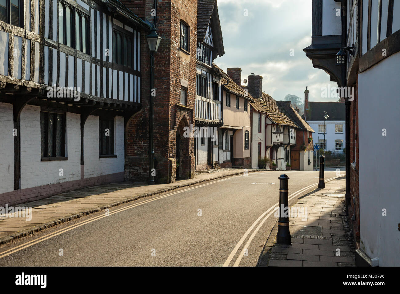 Rue Church à Worthing, West Sussex. Banque D'Images