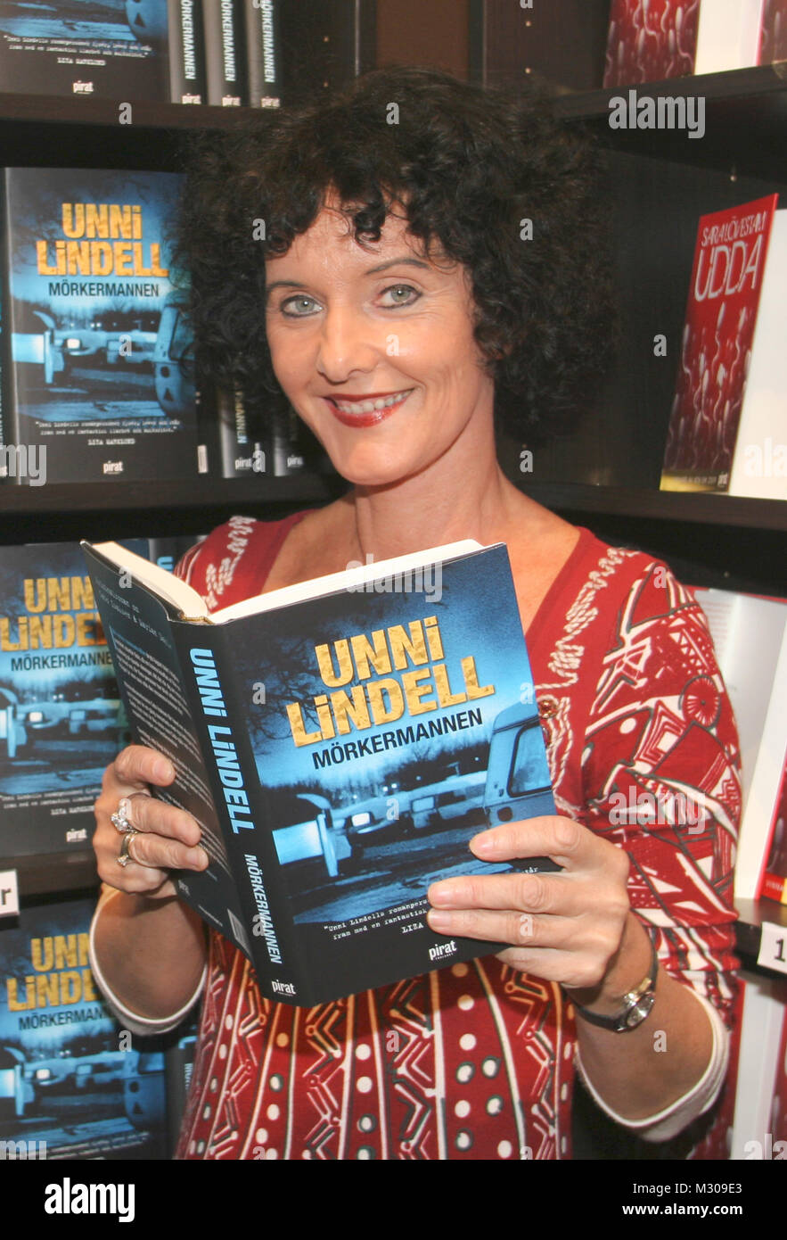 UNNI LINDELL 2009 écrivain norvégien de romans policiers à la Foire du livre de Göteborg Banque D'Images