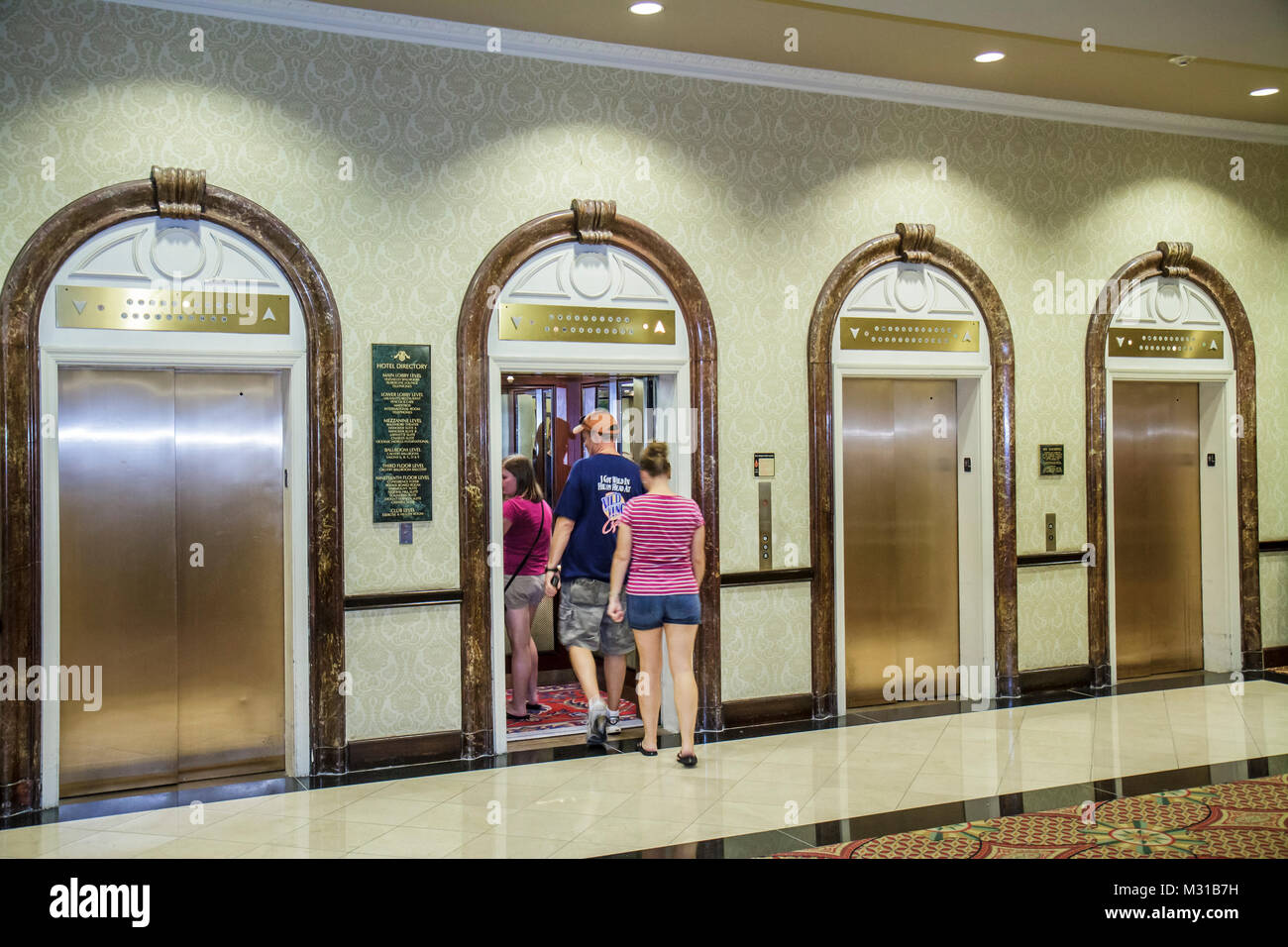 Baltimore Maryland,Radisson Plaza Lord Baltimore,hôtel hôtels hôtels motels Inn motel,bâtiment historique,entreprise internationale,hébergement,hall,ascenseur,ad Banque D'Images