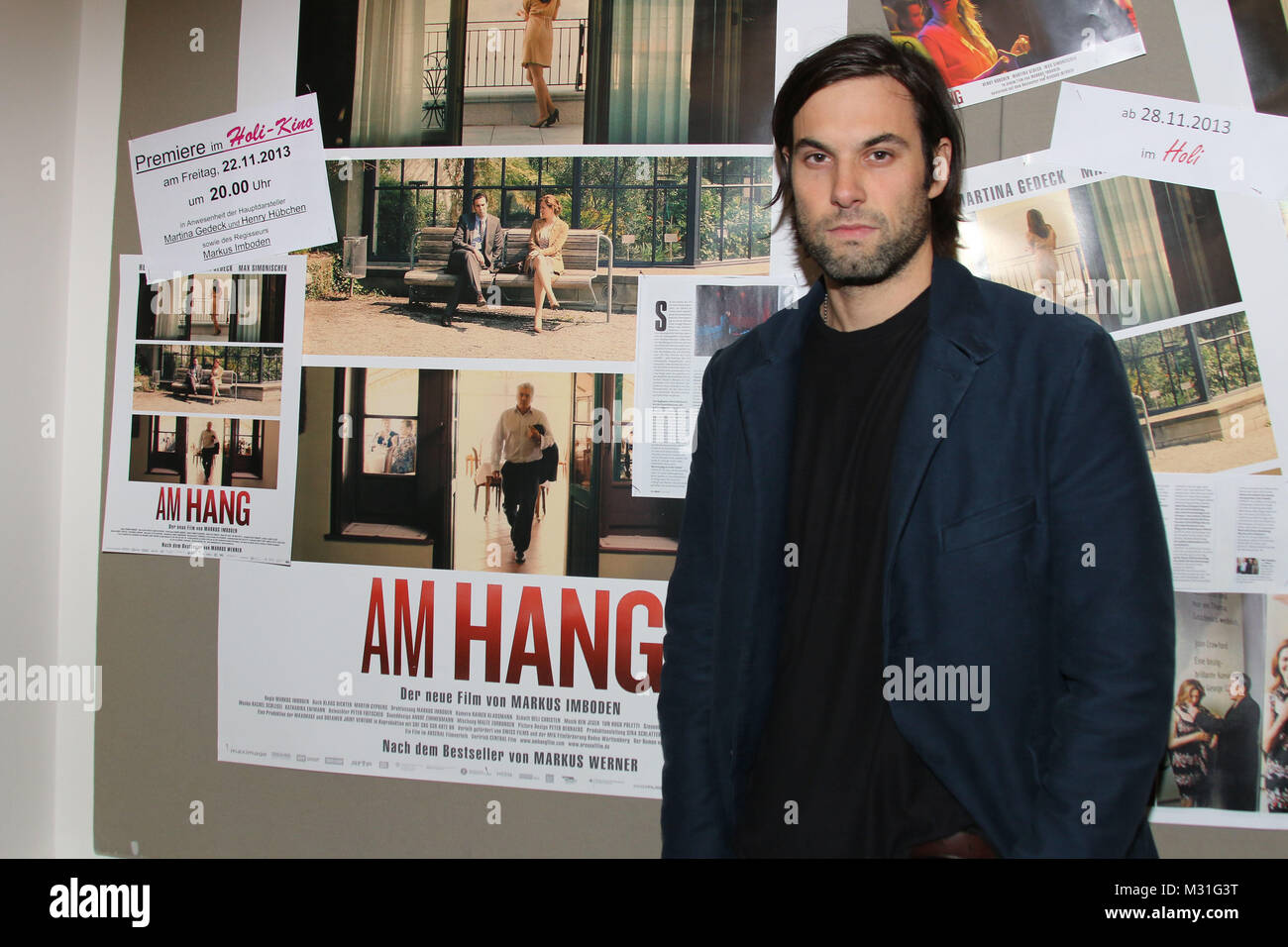Max Simonischek, Premiere 'AM HANG', Hambourg, 22.11.2013 Banque D'Images