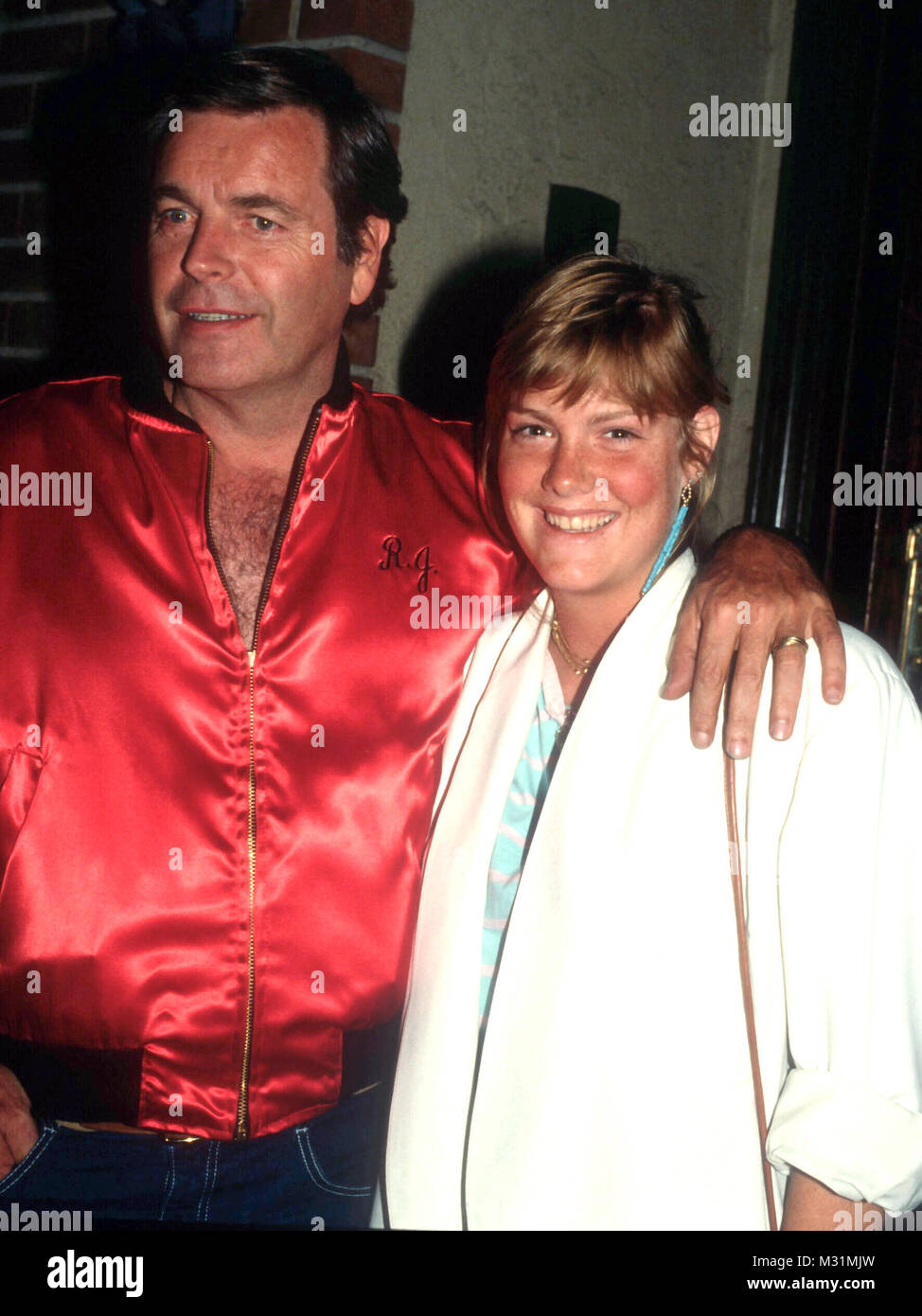 LOS ANGELES, CA - 30 juin : l'acteur Robert Wagner et fille Katie Wagner le 30 juin 1982 à Beverly Hills, Californie. Photo de Barry King/Alamy Stock Photo Banque D'Images