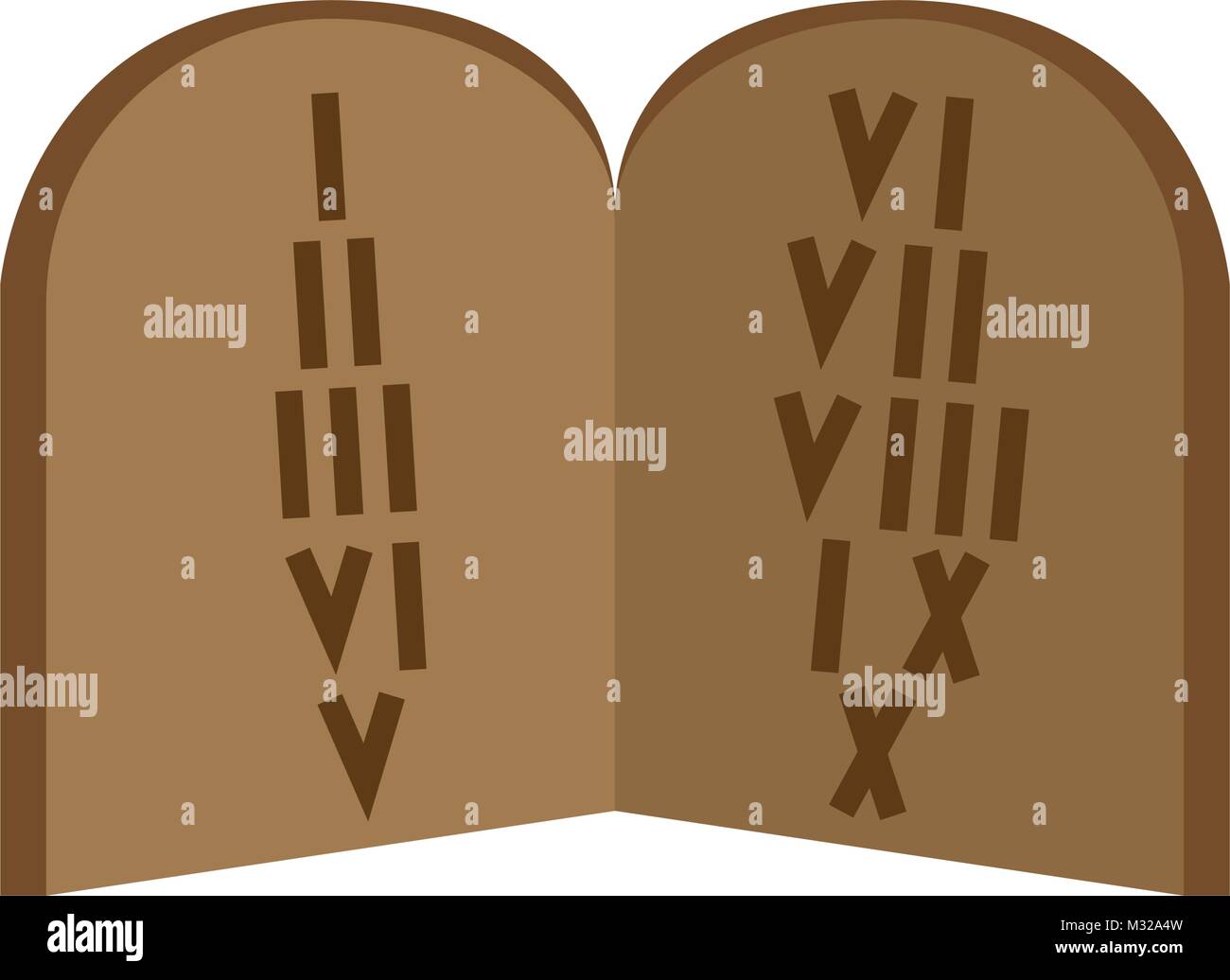 Ten commandments Banque d'images vectorielles - Alamy