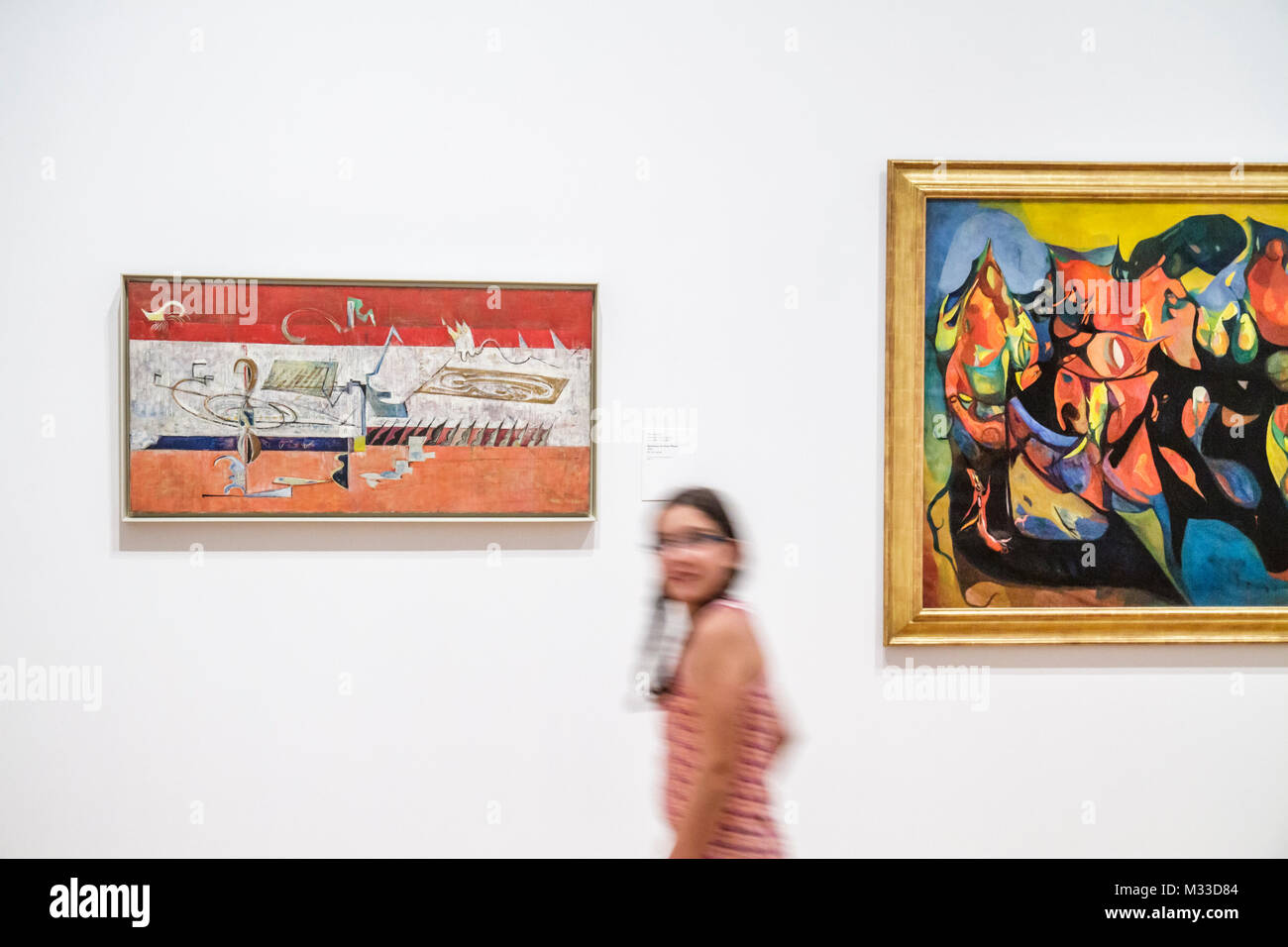 Philadelphie Pennsylvania,Philadelphia Museum of Art,institution,exposition collection,collection,peinture,art,Mark Rothko,gyrations on fo Banque D'Images