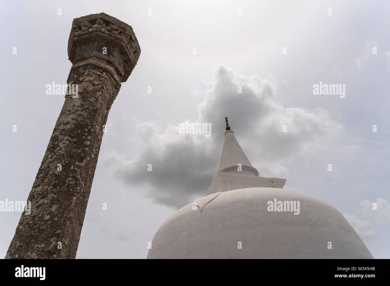 Anuradhapura, Sri Lanka,Thuparama Dagoba Banque D'Images