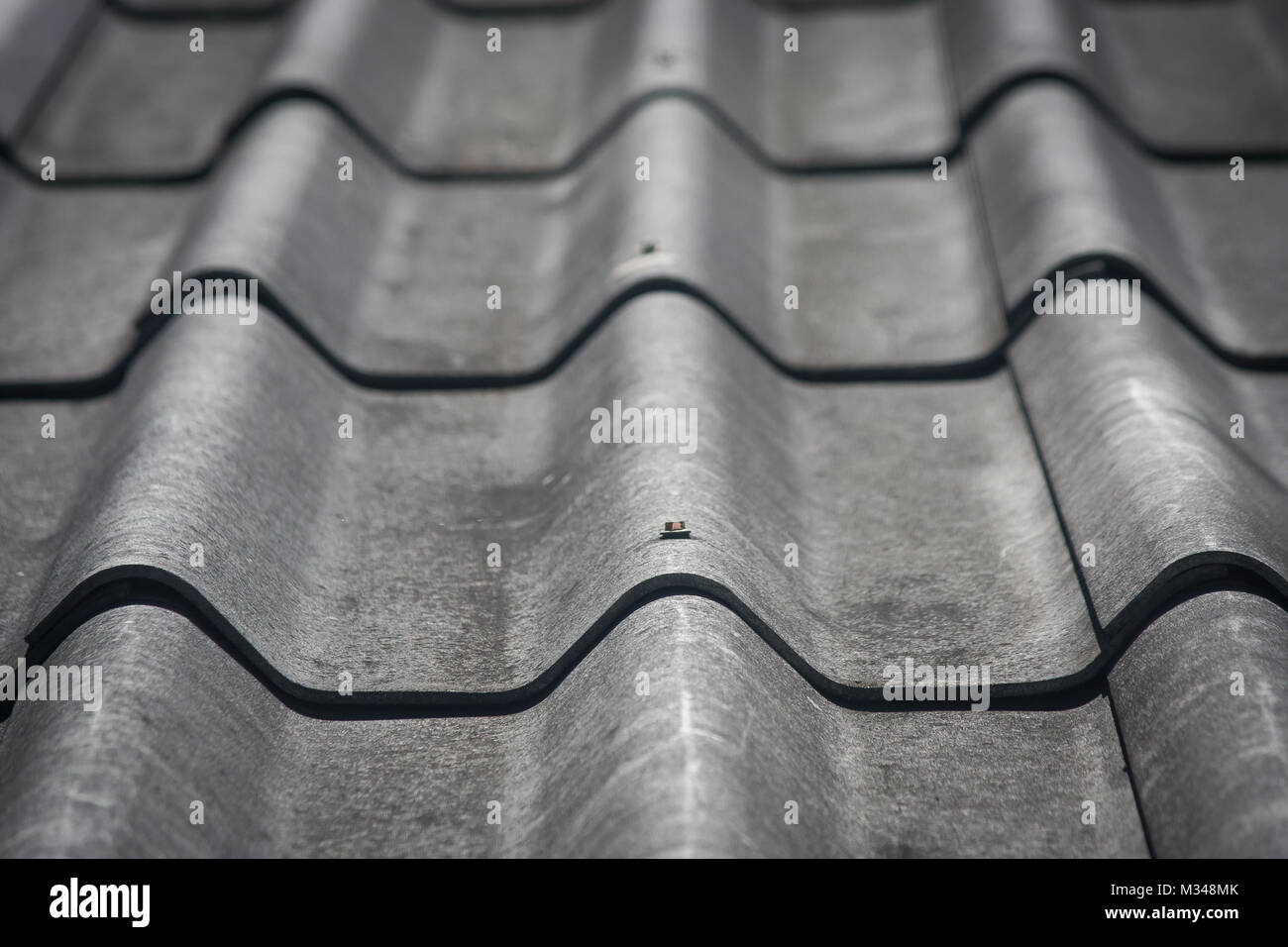 Close up de tuiles en noir et blanc. Banque D'Images