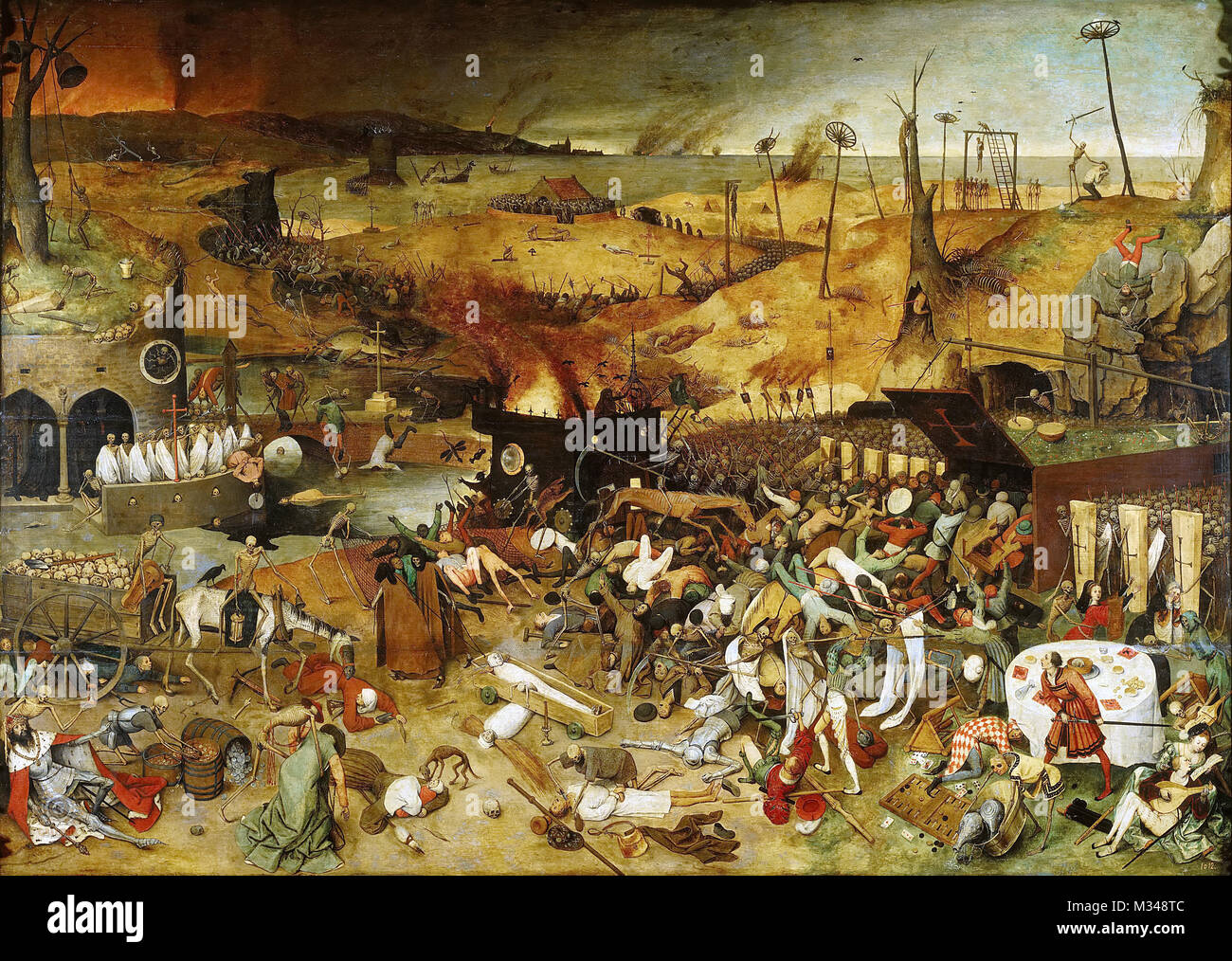 Pieter Bruegel l'ancien, le triomphe de la mort Banque D'Images