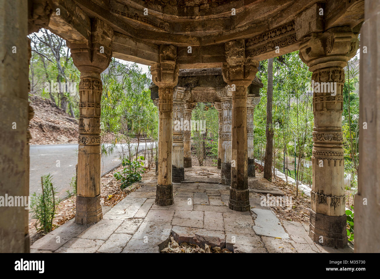 Shiv Shakti Temple, Polo, forêt Sabarkantha, Gujarat, Inde, Asie Banque D'Images