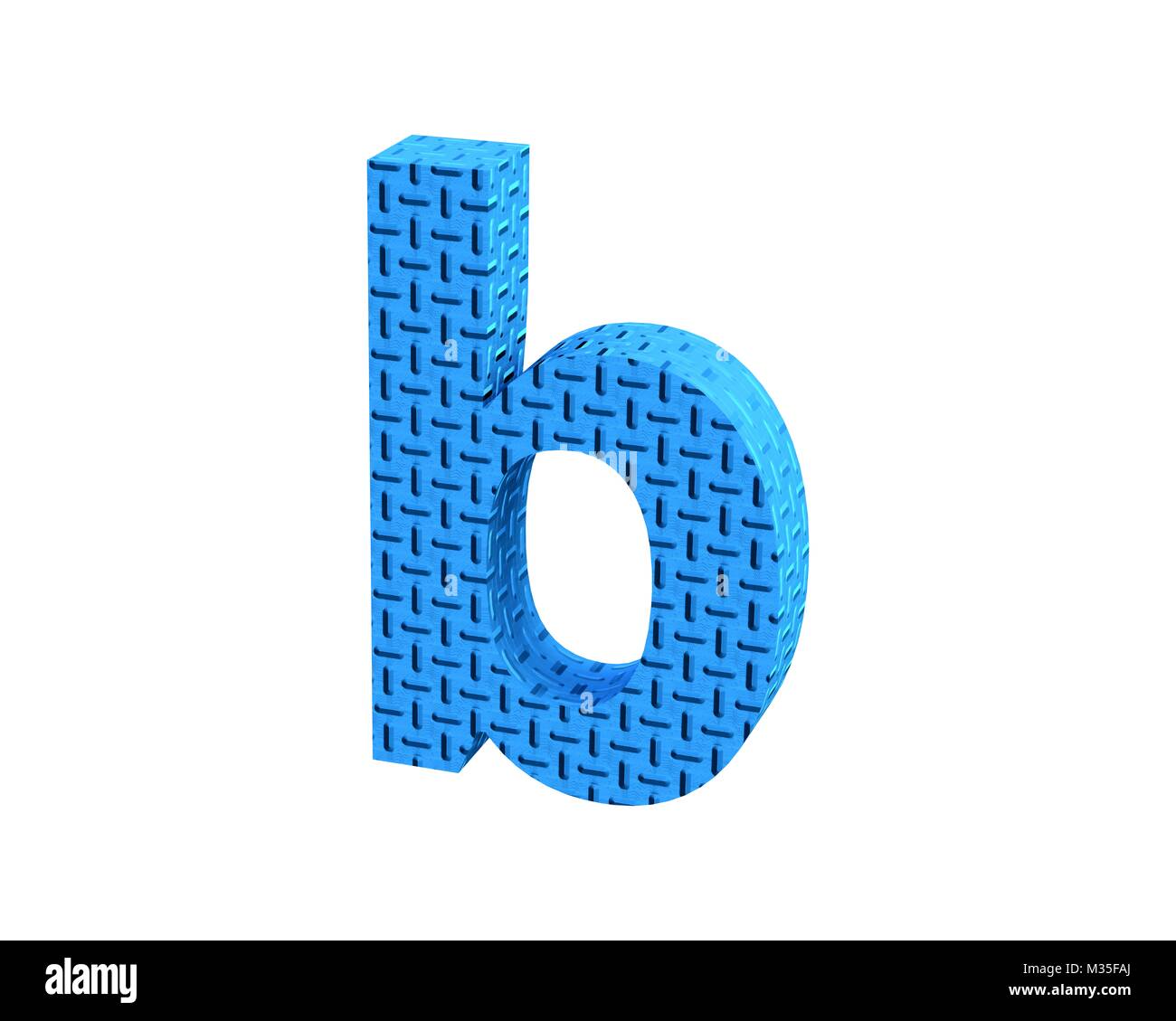 Bleu plastique police treadplate minuscules b Banque D'Images