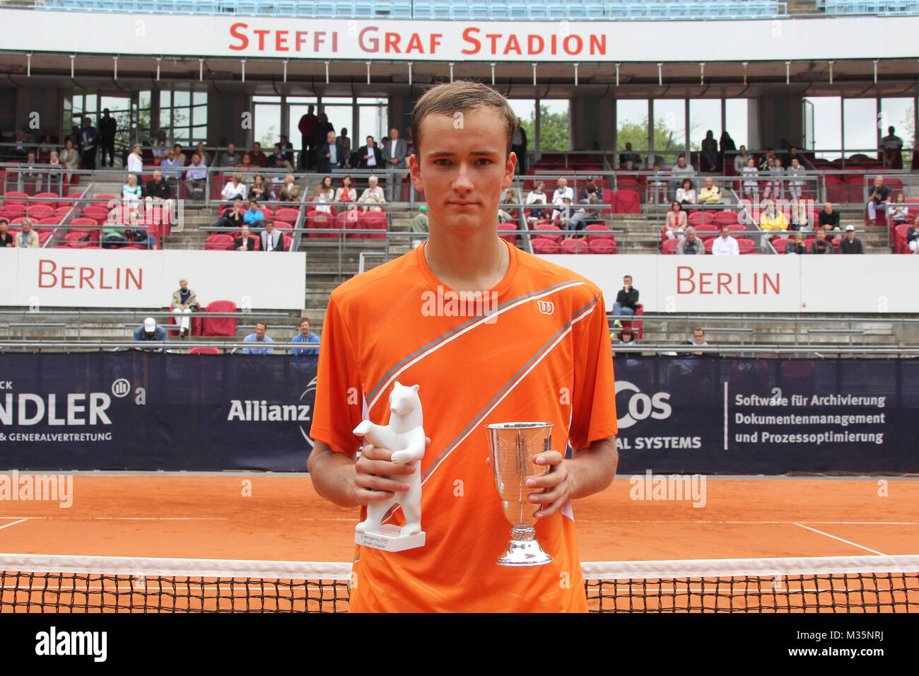 Sieger Daniil MEDVEDEV (RUS) [2], Allianz Kundler German Juniors, Finaltag, Berlin, 14.07.2013 Banque D'Images