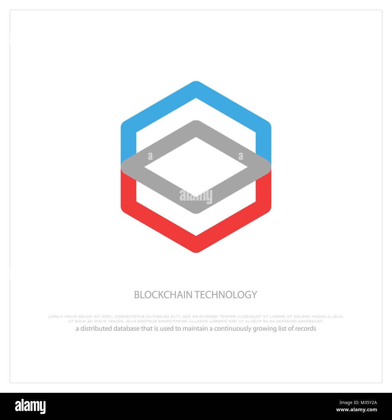 Blockchain la technologie, l'icône d'abeilles. vecteur bloc contrat Smart Sign. isolé transactions décentralisées. conception de logo devises crypto, hexagonales Illustration de Vecteur