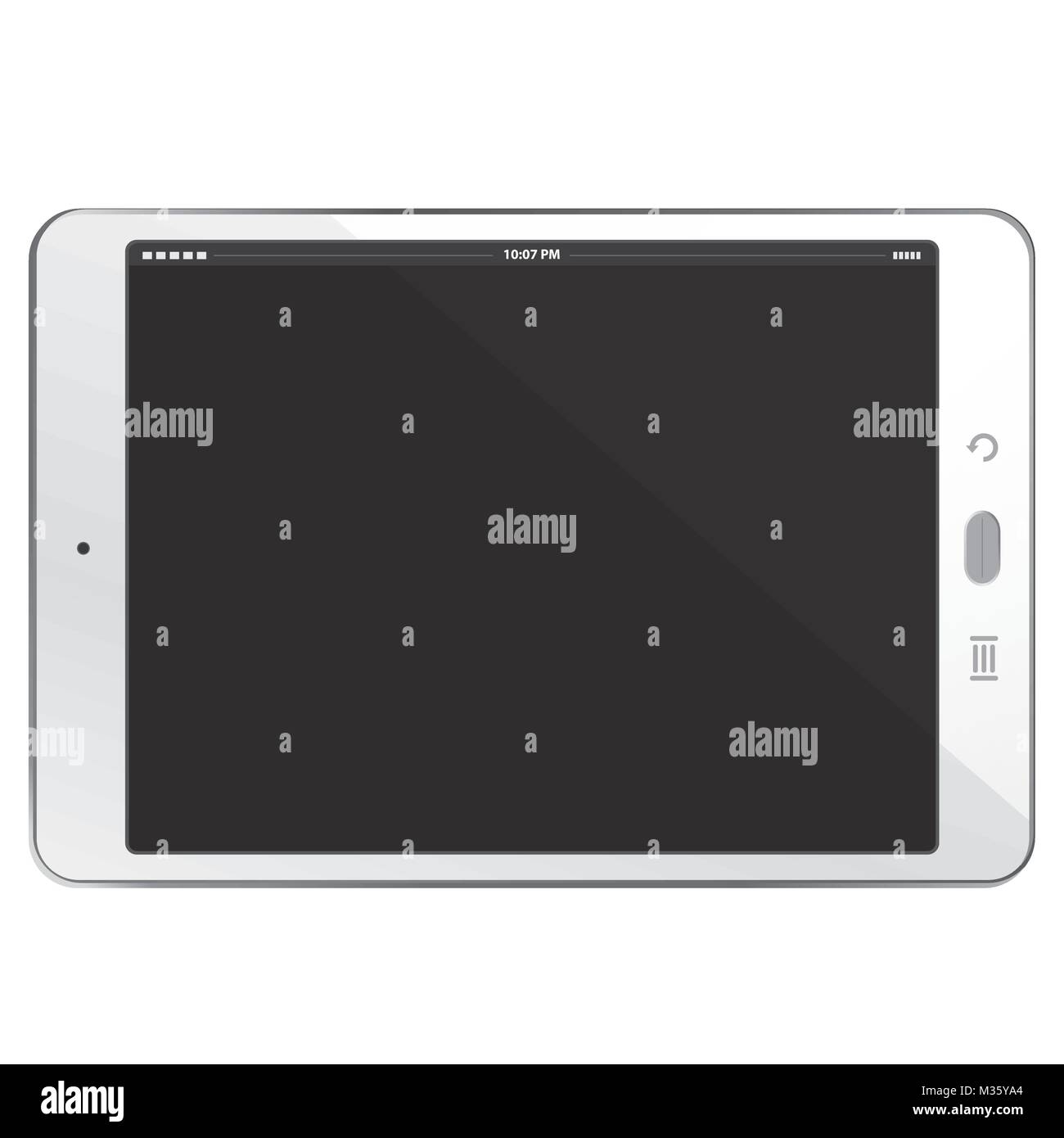 Ordinateur tablette horizontale Vector illustration Illustration de Vecteur