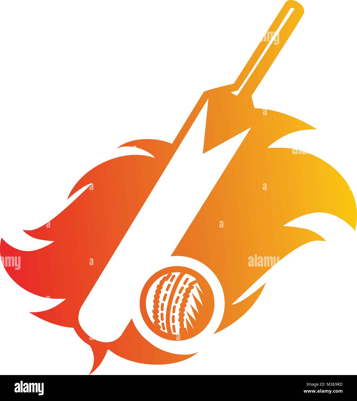 Leaguet Cricket Bat illustration des Champions Illustration de Vecteur