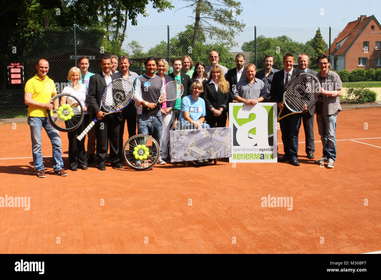 Sponsoren, 5. Gartenbau-BREAKCHANCE Chartiy-KRAMER-Tennis-Ranch Waltrop-Elmenhorst 2012,,, 22.05.2012 Banque D'Images