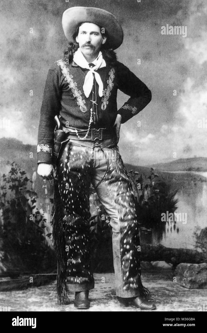 BUCK TAYLOR (1857-1885 ?) American soi-disant roi des cowboys qui fait une tournée dans plusieurs des spectacles western Banque D'Images