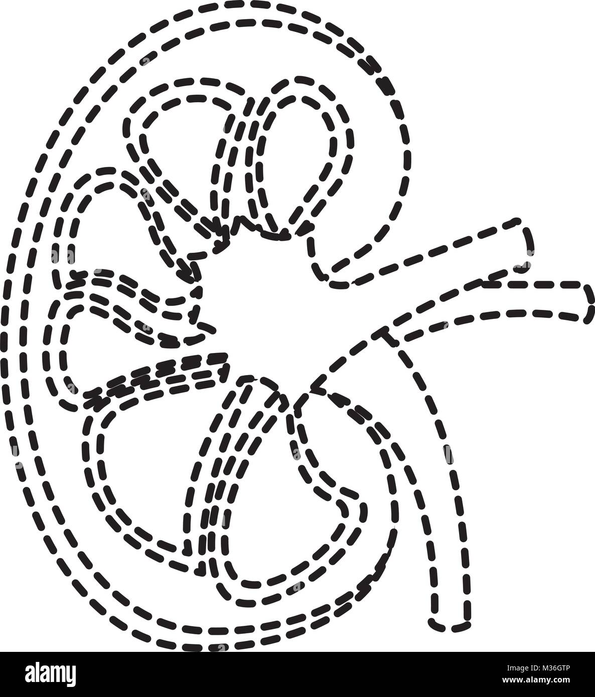 L'artère et la veine rénale La section de l'anatomie Image Vectorielle ...