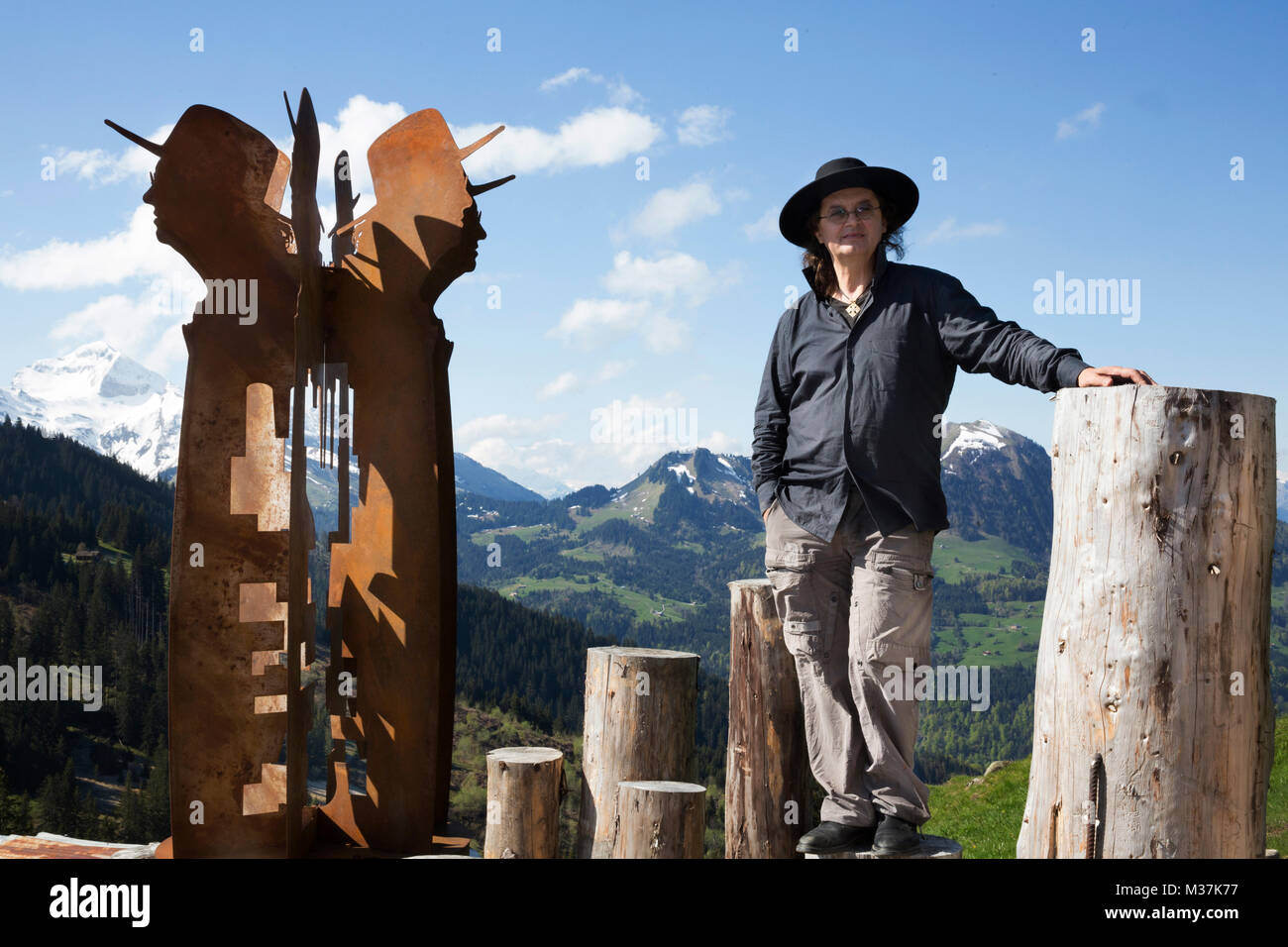 Marc Veyrat à La Ferme des Bois à Manigot Banque D'Images