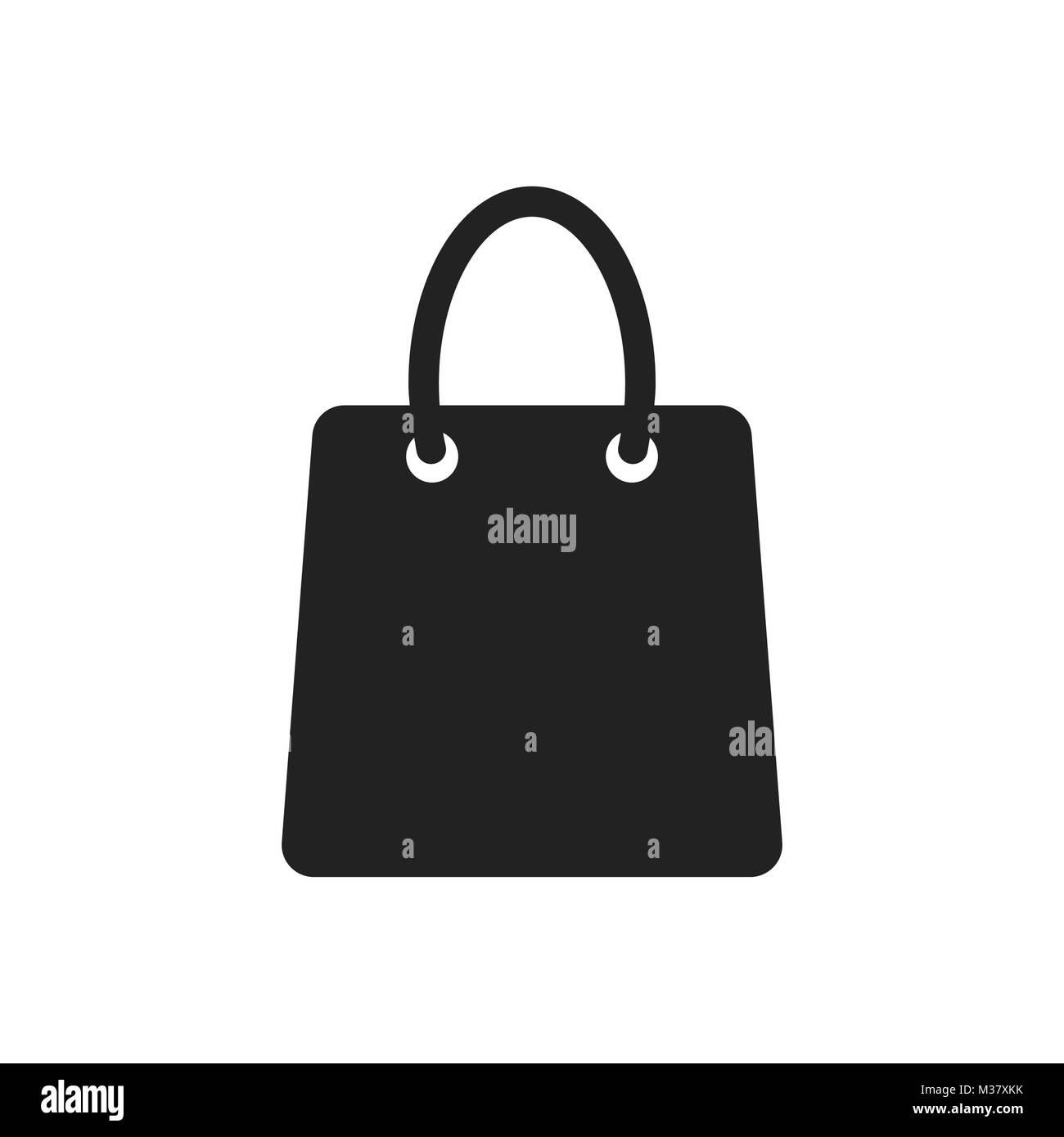 Panier vector icône. Vente boutique sac vector illustration. Concept d'affaires Cadeaux Les pictogrammes sur fond blanc. Illustration de Vecteur
