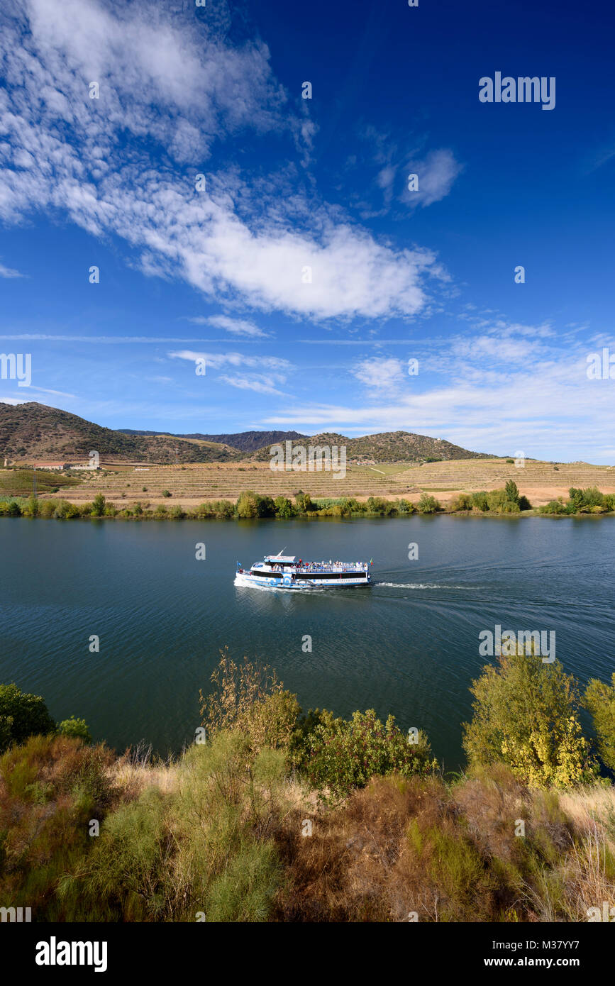 Bateau de croisière sur le fleuve Douro, Portugal, Europe Banque D'Images