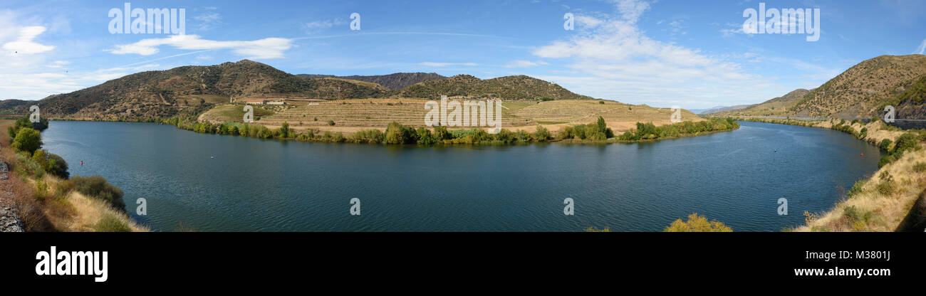 Vue panoramique sur le fleuve Douro, Portugal, Europe Banque D'Images