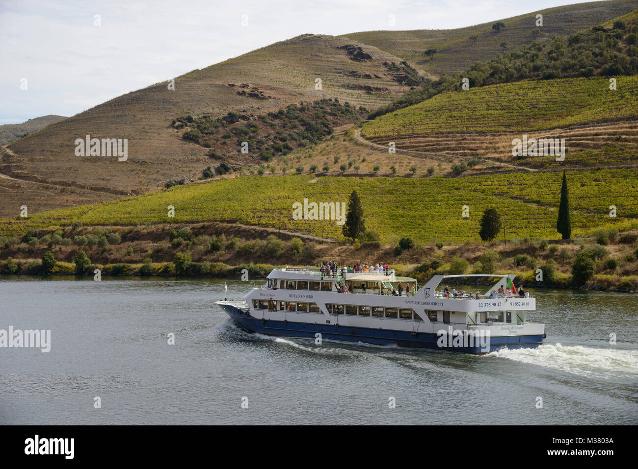 Bateau de croisière sur le fleuve Douro, Portugal, Europe Banque D'Images